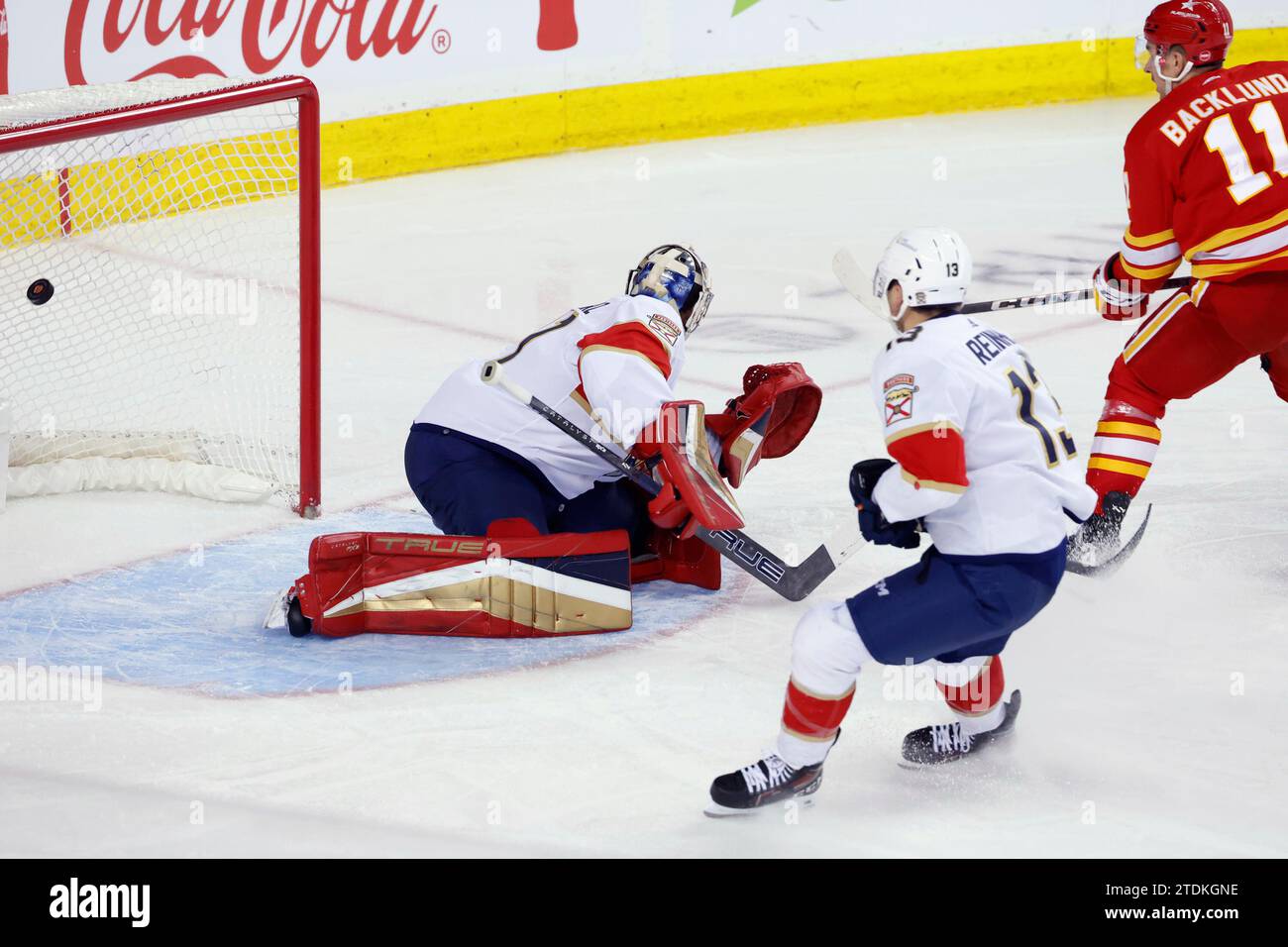 Calgary Flames Center Mikael Backlund, Right, Scores A Short-handed ...