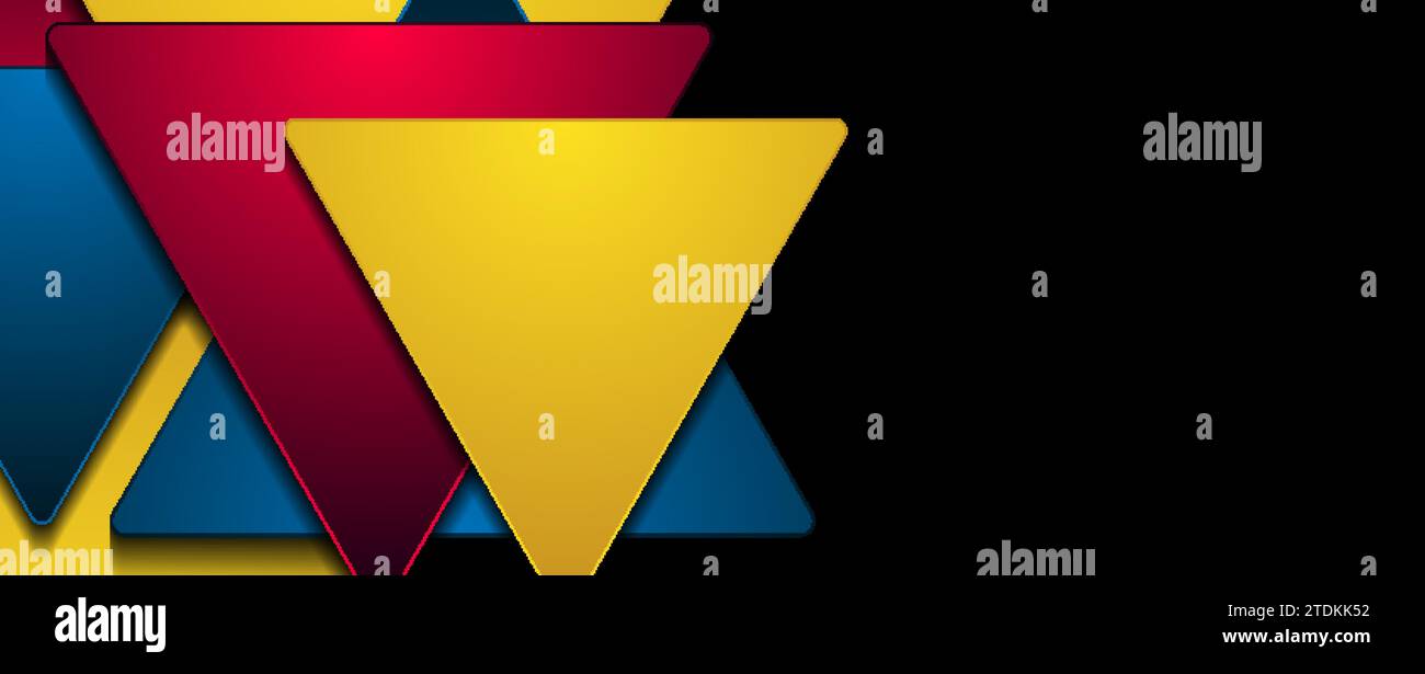 Triangle Background Tech Colorful geometric abstract tech background with triangles. Vector ...