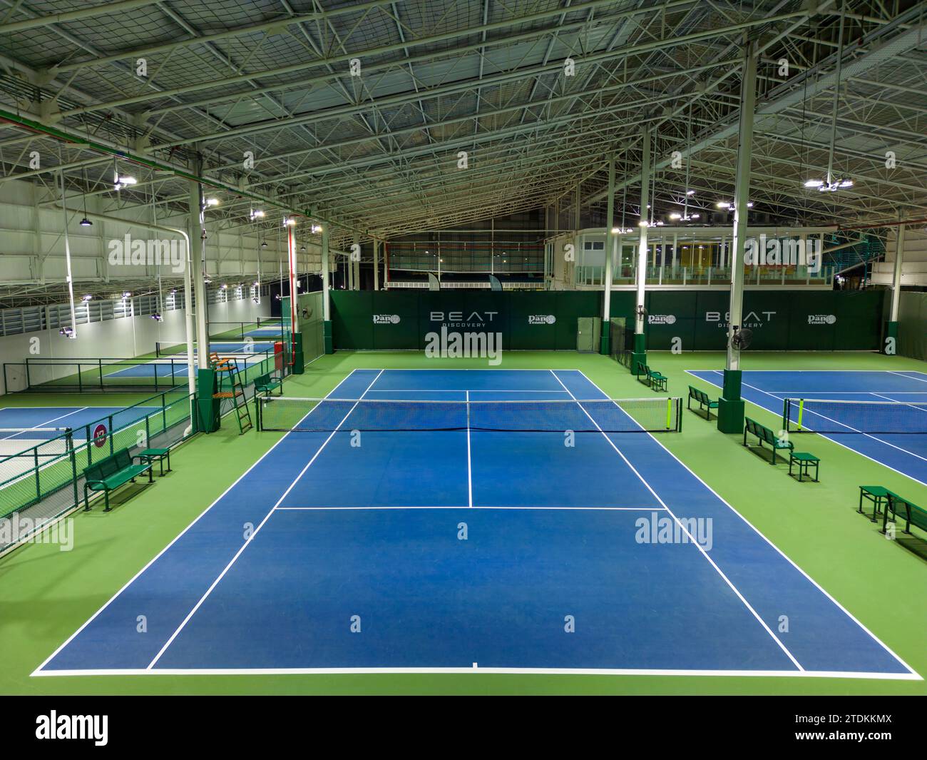 Bangkok, Thailand - December 14, 2023: Indoor tennis court of Beat  Discovery tennis club in Bangkok, Thailand Stock Photo - Alamy