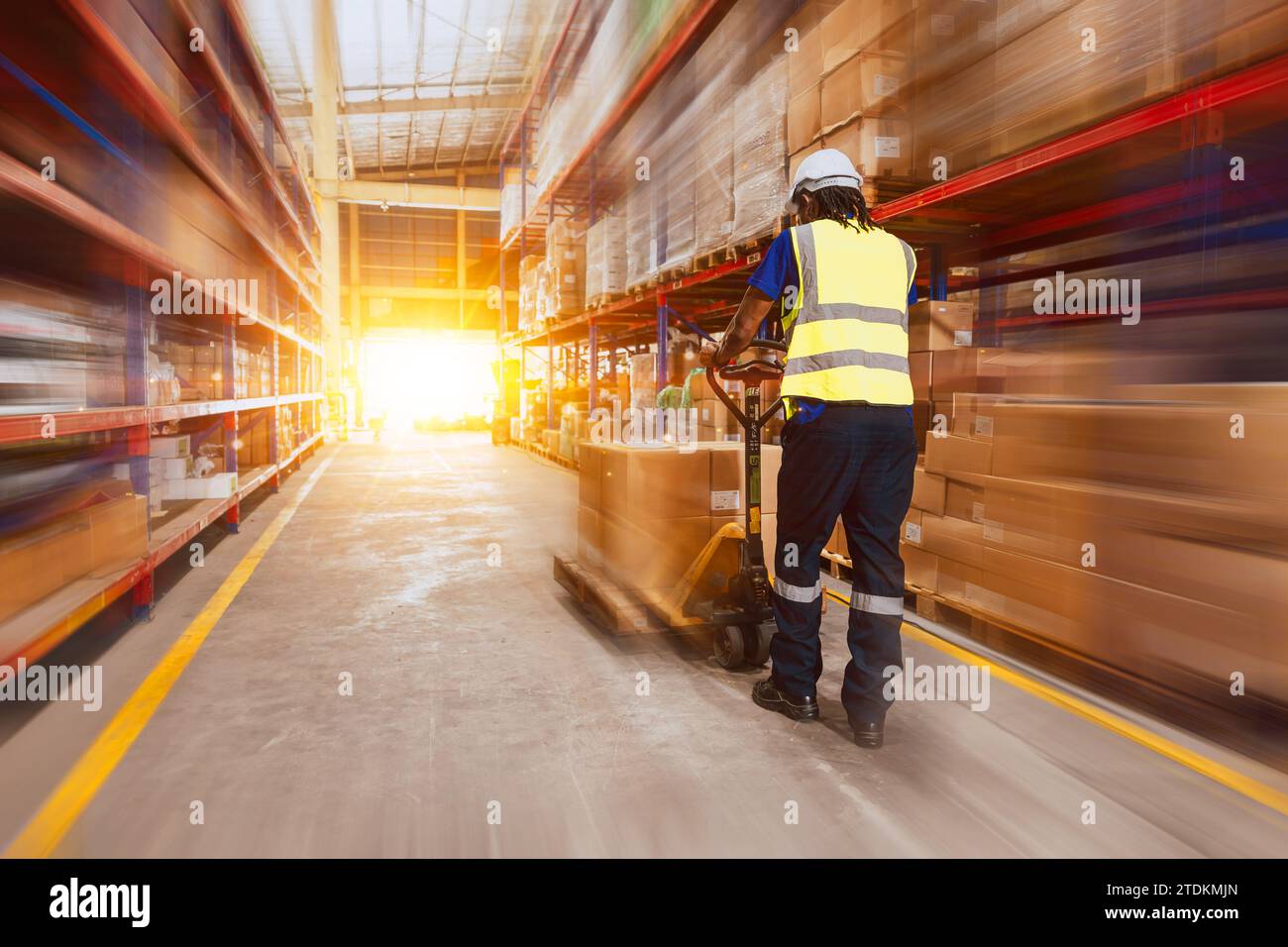 Fast speed quick parcel high performance delivery. Speedy products logistics shipping from cargo warehouse. goods supply chain management industry bus Stock Photo