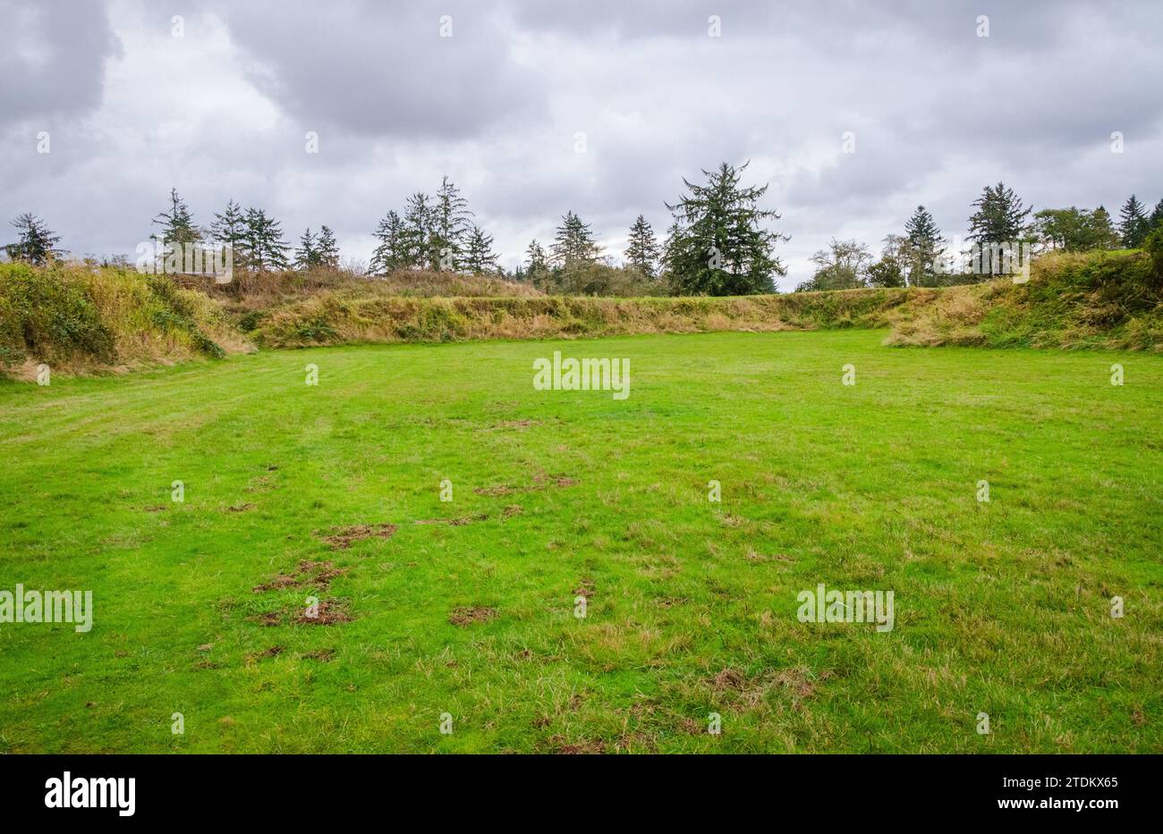 Fortifications at Fort Stevens State Park in Oregon, USA Stock Photo ...