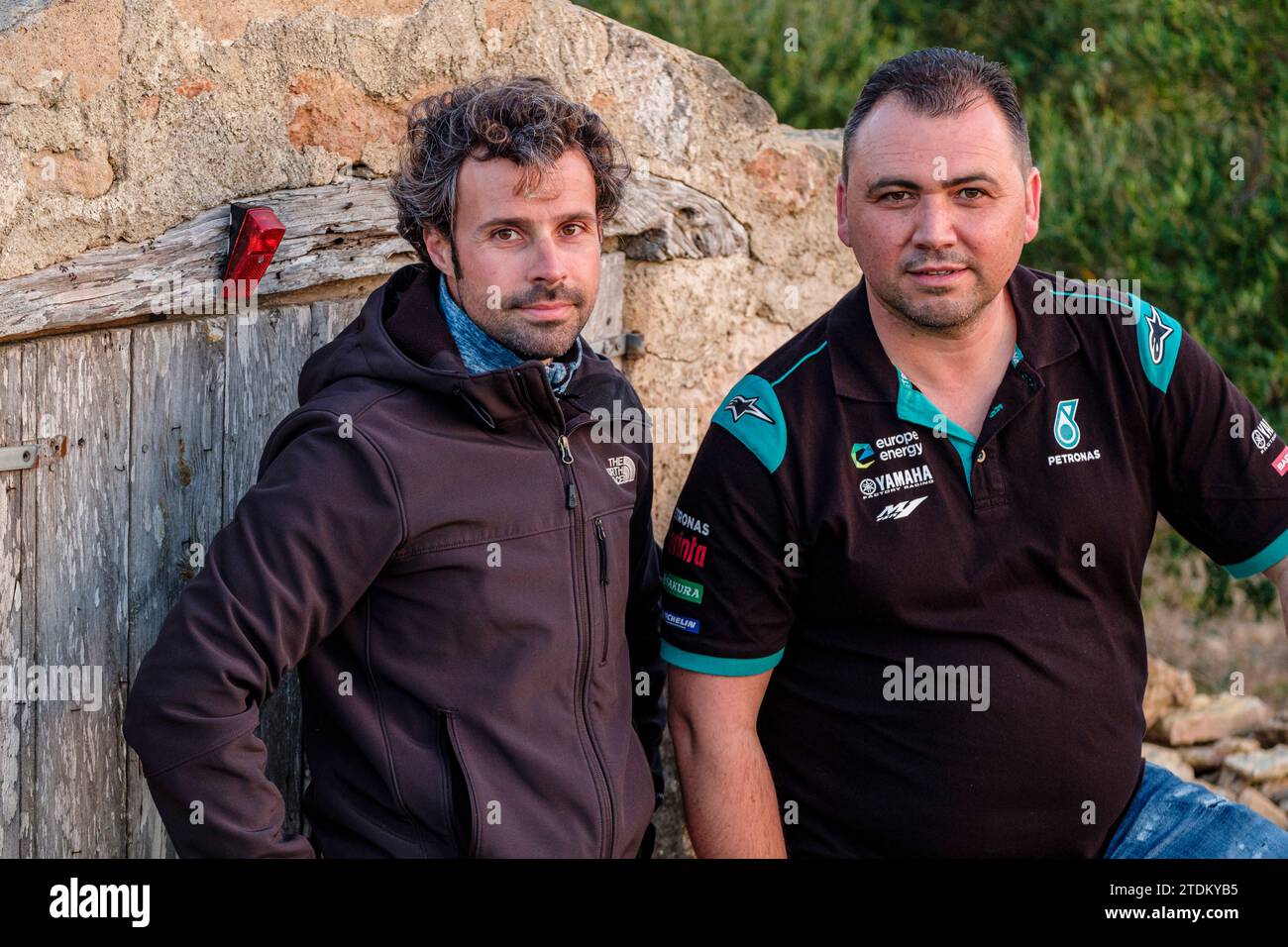 Mariano and Marcos Ribas, local oil producers, Formentera, Pitiusas Islands, Balearic Community, Spain Stock Photo