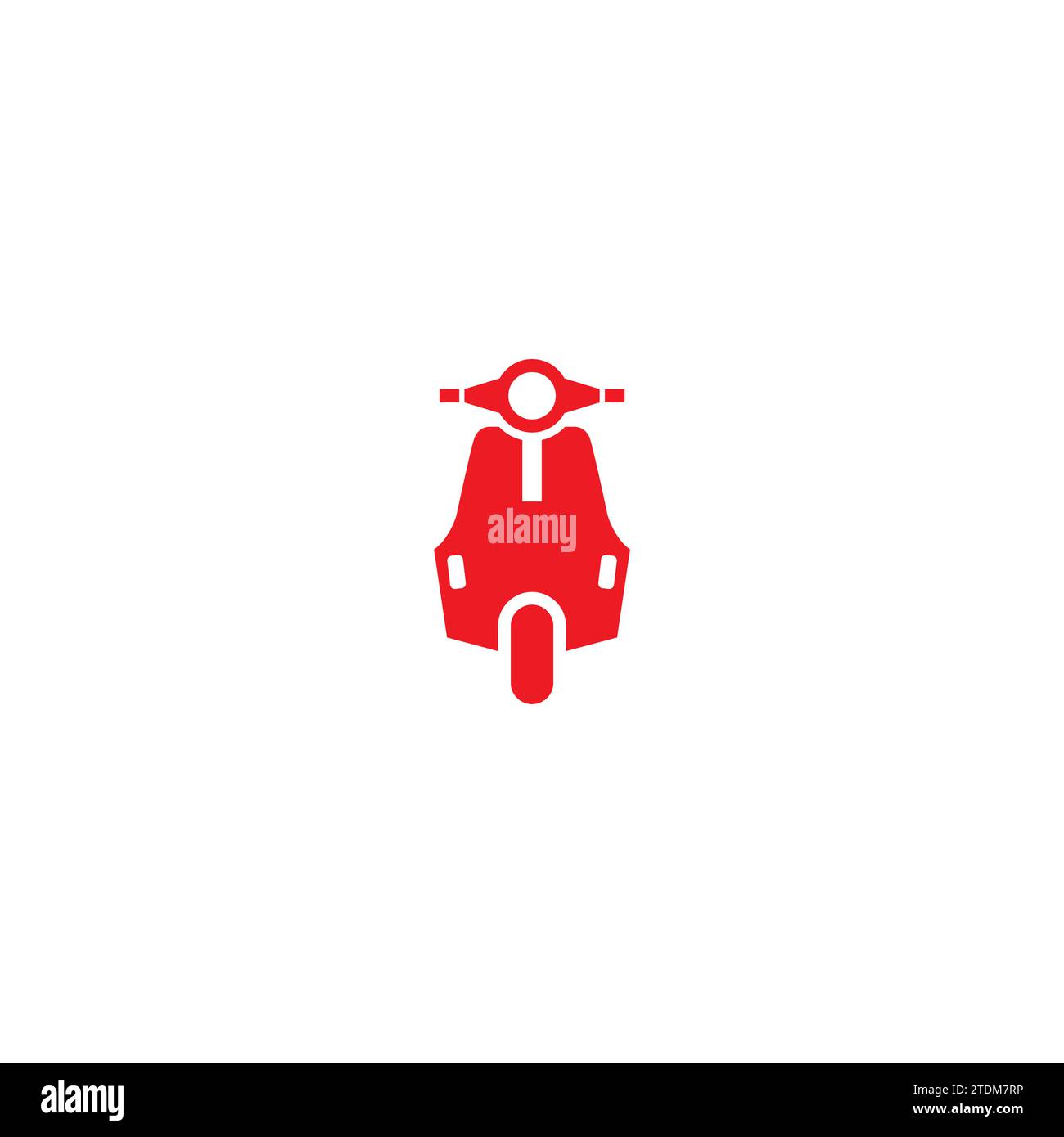 Scooter Icon Logo With Red Color Stock Vector Image & Art Alamy