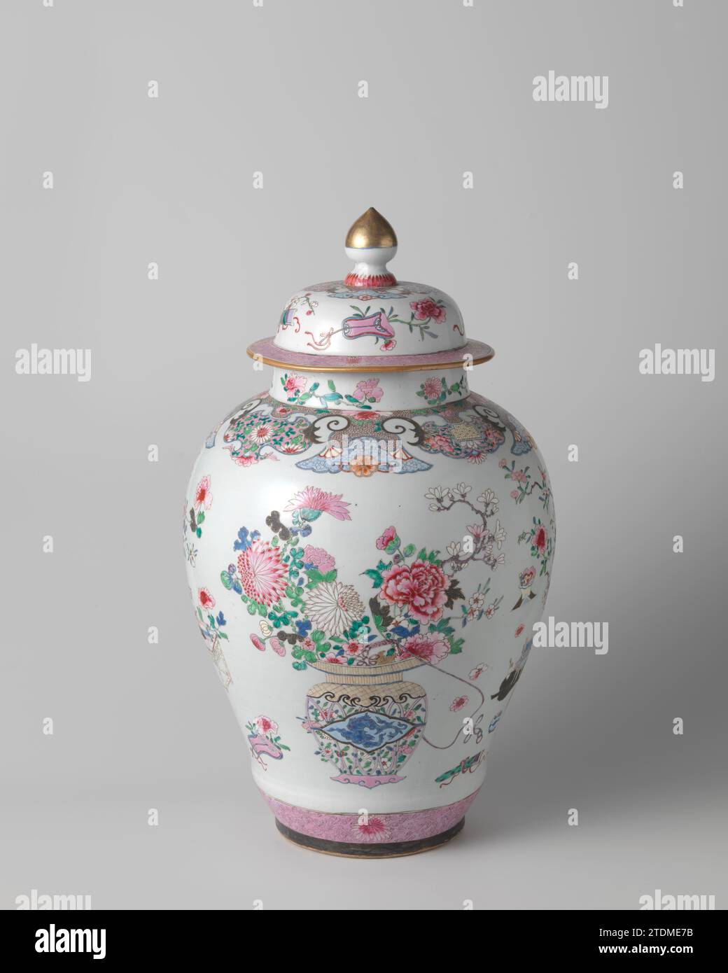 Chinese Bronze Urn with Low Relief Prunus Blossoms & Gnarled Branch Shaped Handles Chinese Bronze Urn with Low Relief Prunus Blossoms & Gnarled Branch Shaped Handles