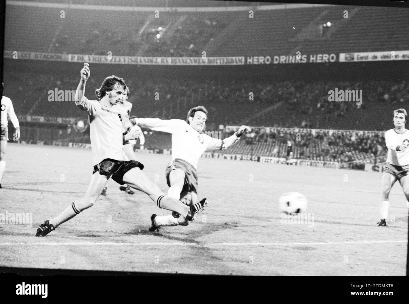 Netherlands - Switzerland, Football Netherlands, 09-10-1974, Whizgle News from the Past, Tailored for the Future. Explore historical narratives, Dutch The Netherlands agency image with a modern perspective, bridging the gap between yesterday's events and tomorrow's insights. A timeless journey shaping the stories that shape our future Stock Photo