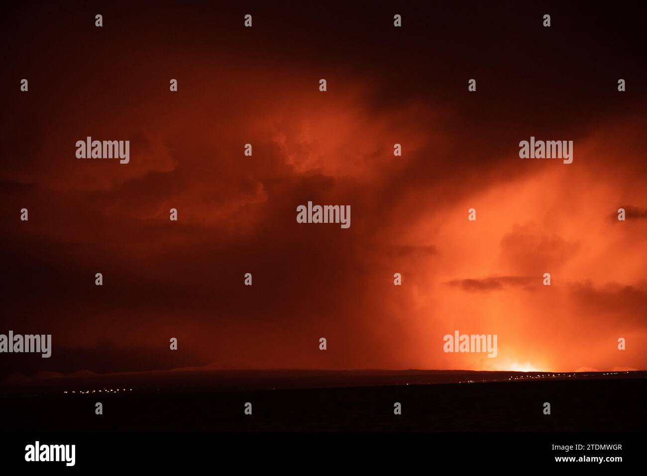 Iceland volcano eruption december 2023 hi-res stock photography and