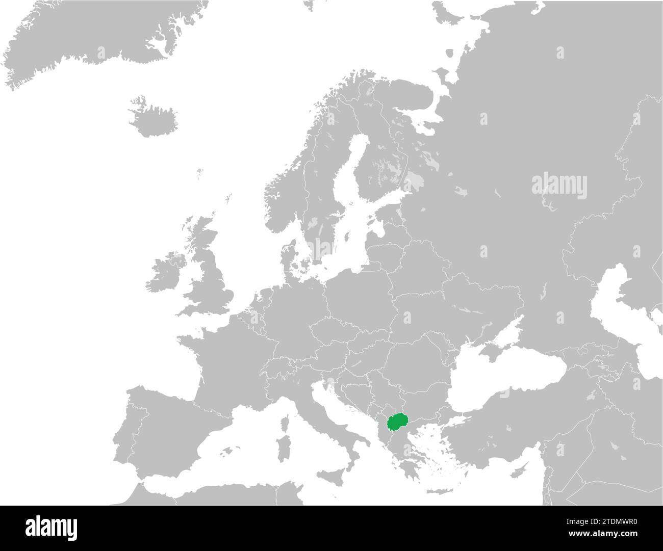 Location map of the REPUBLIC OF NORTH MACEDONIA, EUROPE Stock Vector Image & Art Alamy