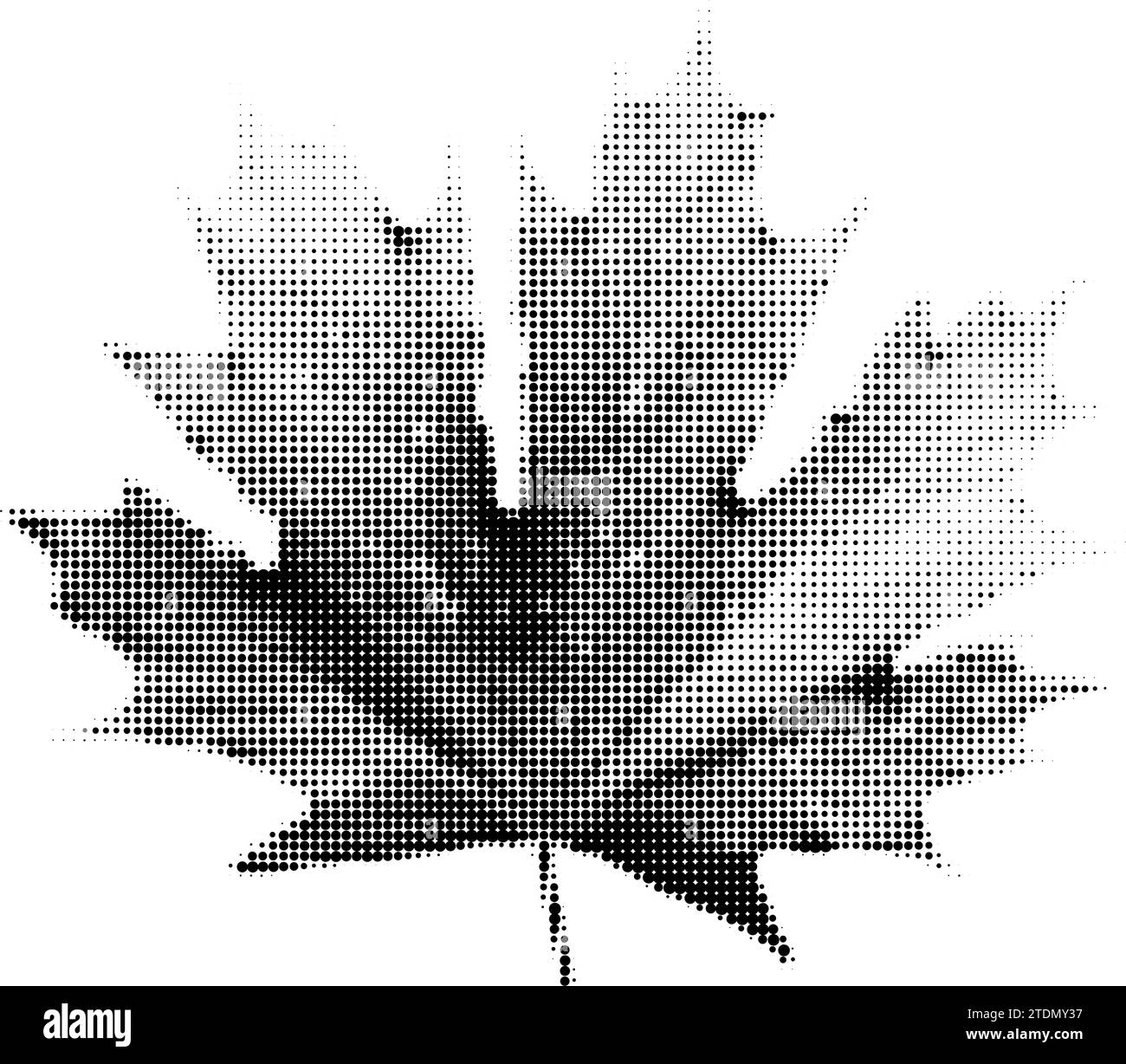 Maple leaf halftone collage element vector illustration Stock Vector ...