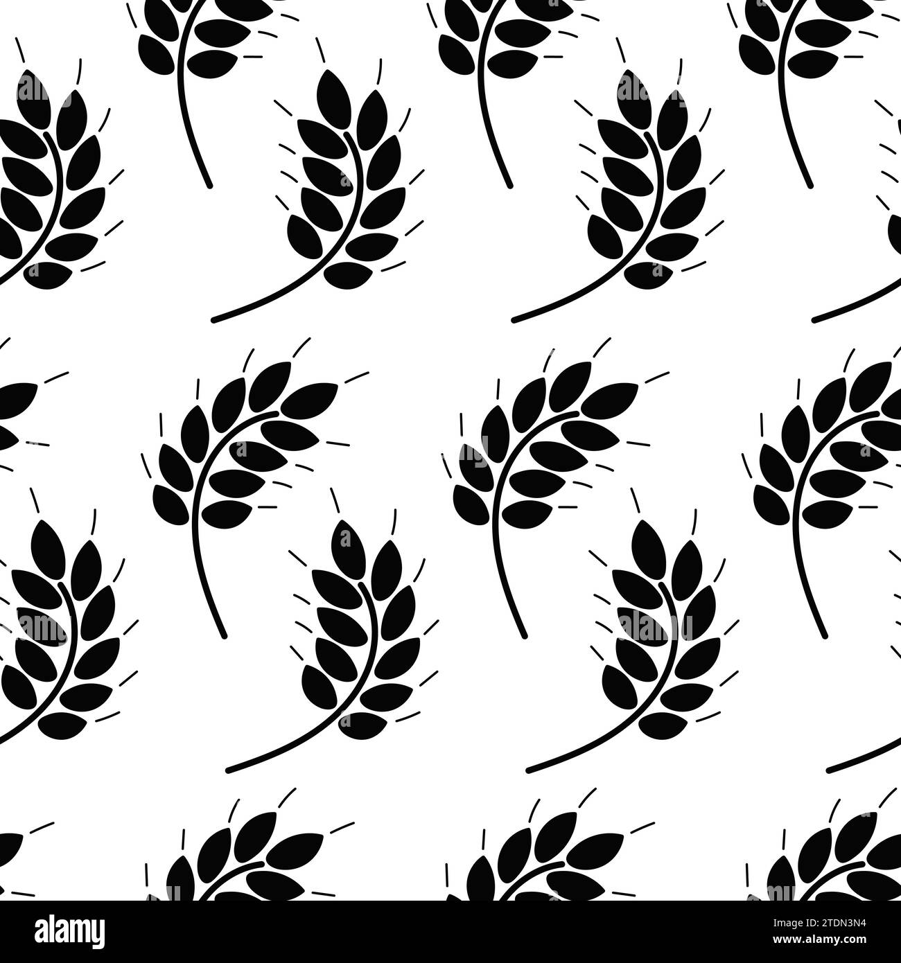 Barley grain pattern Black and White Stock Photos & Images - Alamy