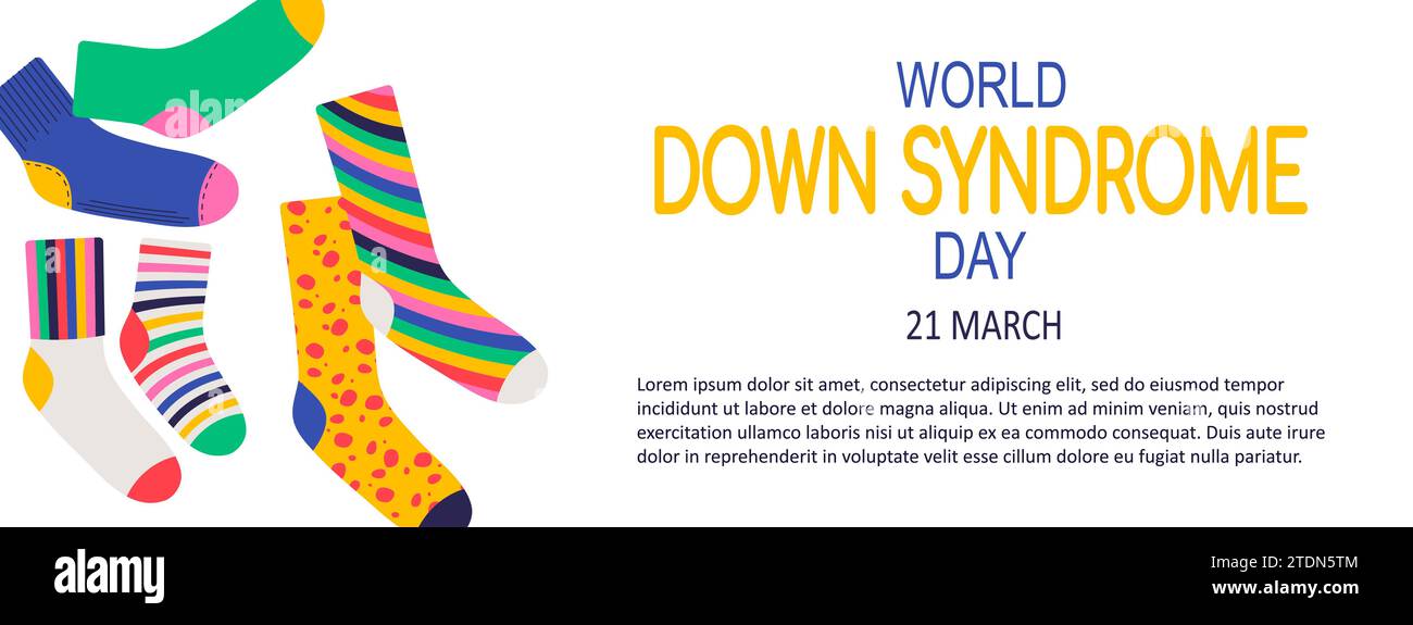 World down syndrome day background vector illustration Stock Vector