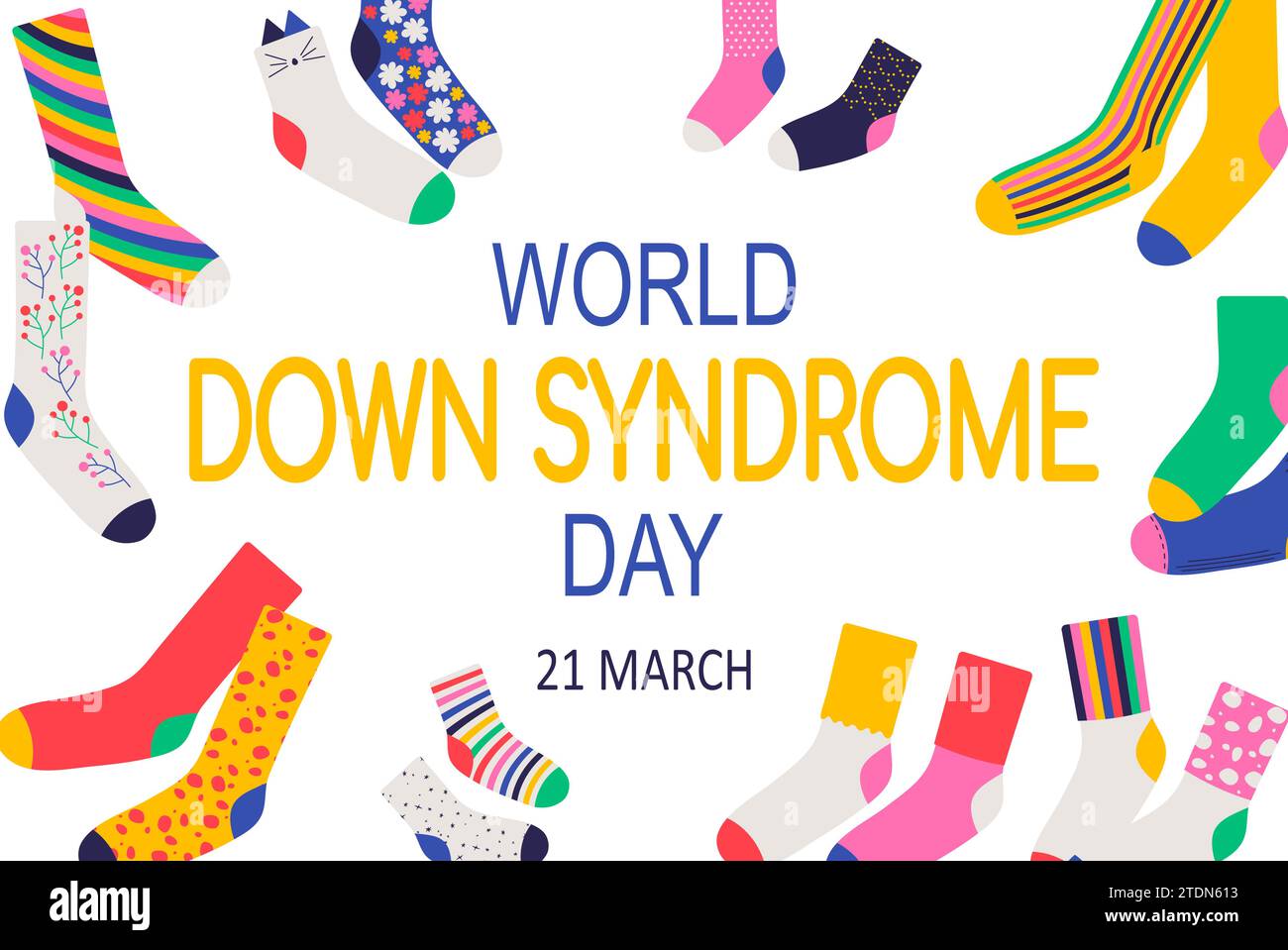 World down syndrome day background vector illustration Stock Vector ...