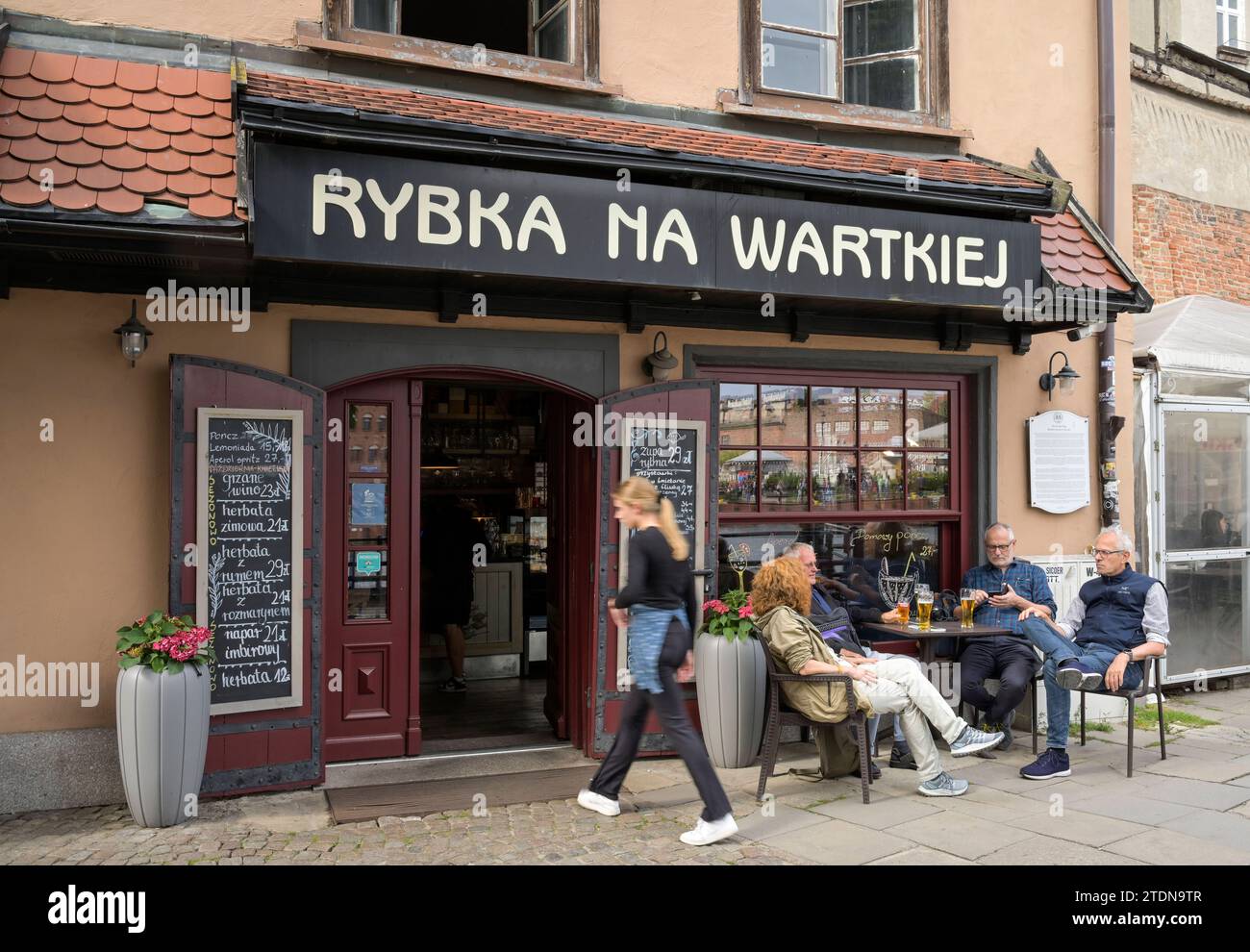 Fischrestaurant, Altstadt, Danzig, Woiwodschaft Pommern, Polen *** Fish restaurant, Old Town