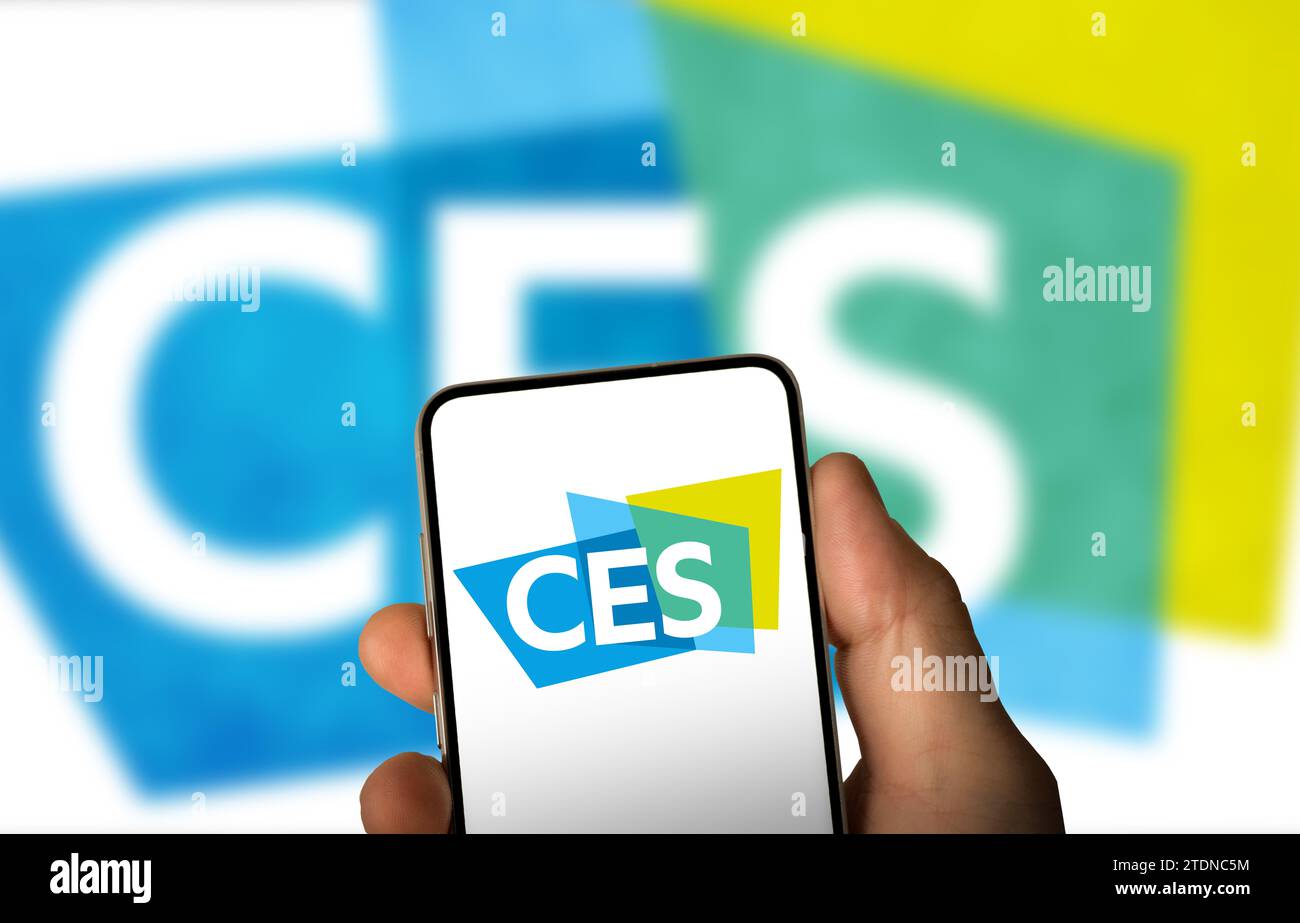 CES Consumer Electronics Show in Las Vegas Stock Photo
