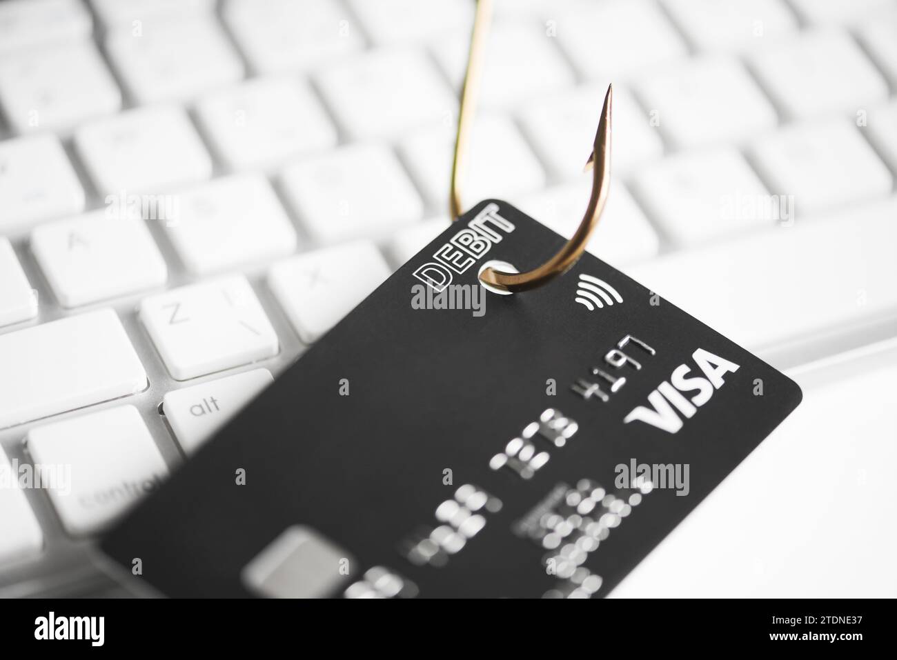 phishing credit cardcolour image Stock Photo