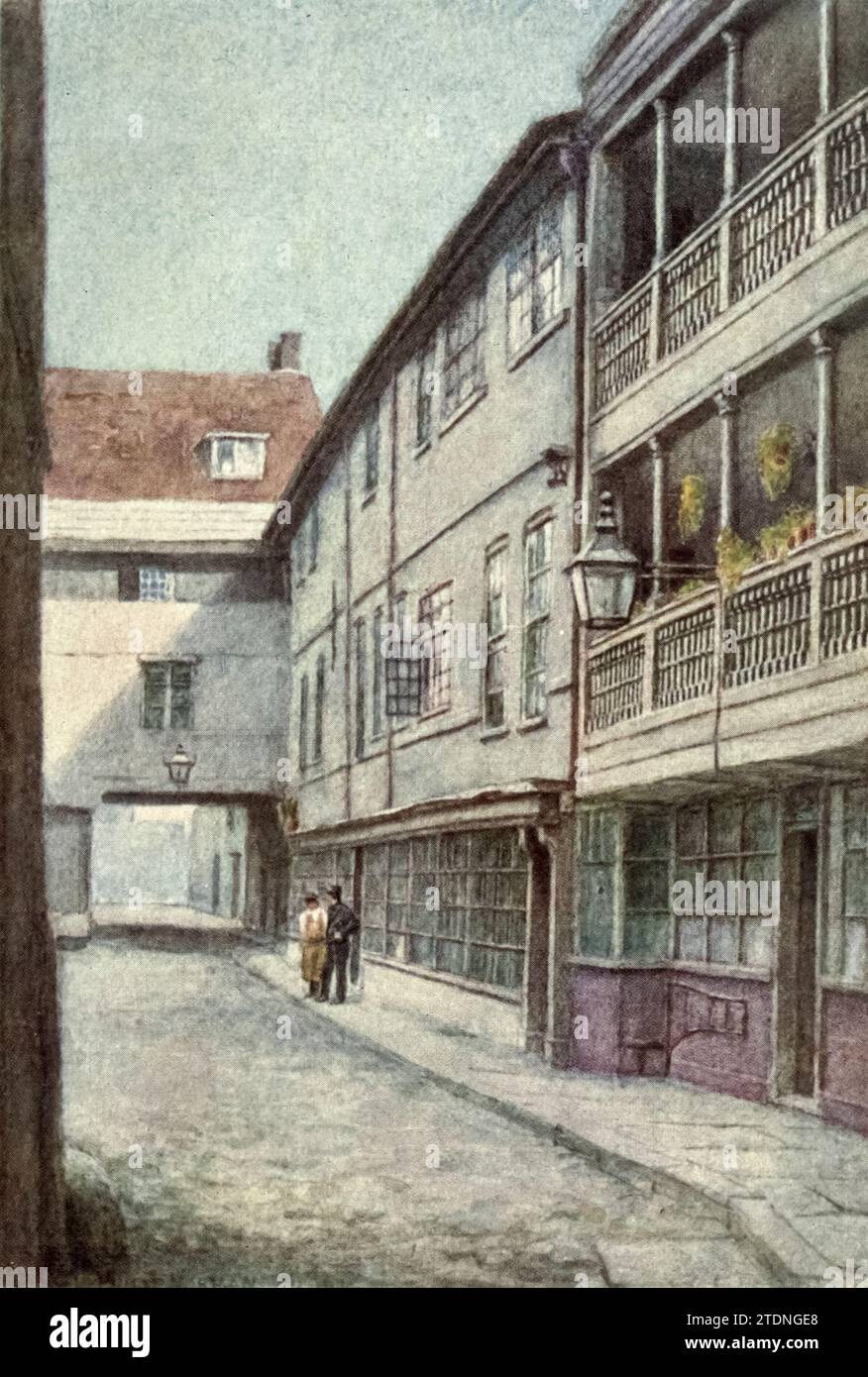 George Inn, Southwark, 1885 from the book ' London vanished and vanishing ' by Norman, Philip, 1842-1931 Published in 1905 in London by Adam & Charles Black Philip E Norman FSA (9 July 1842 – 17 May 1931) was a British artist, author and antiquary. Stock Photo