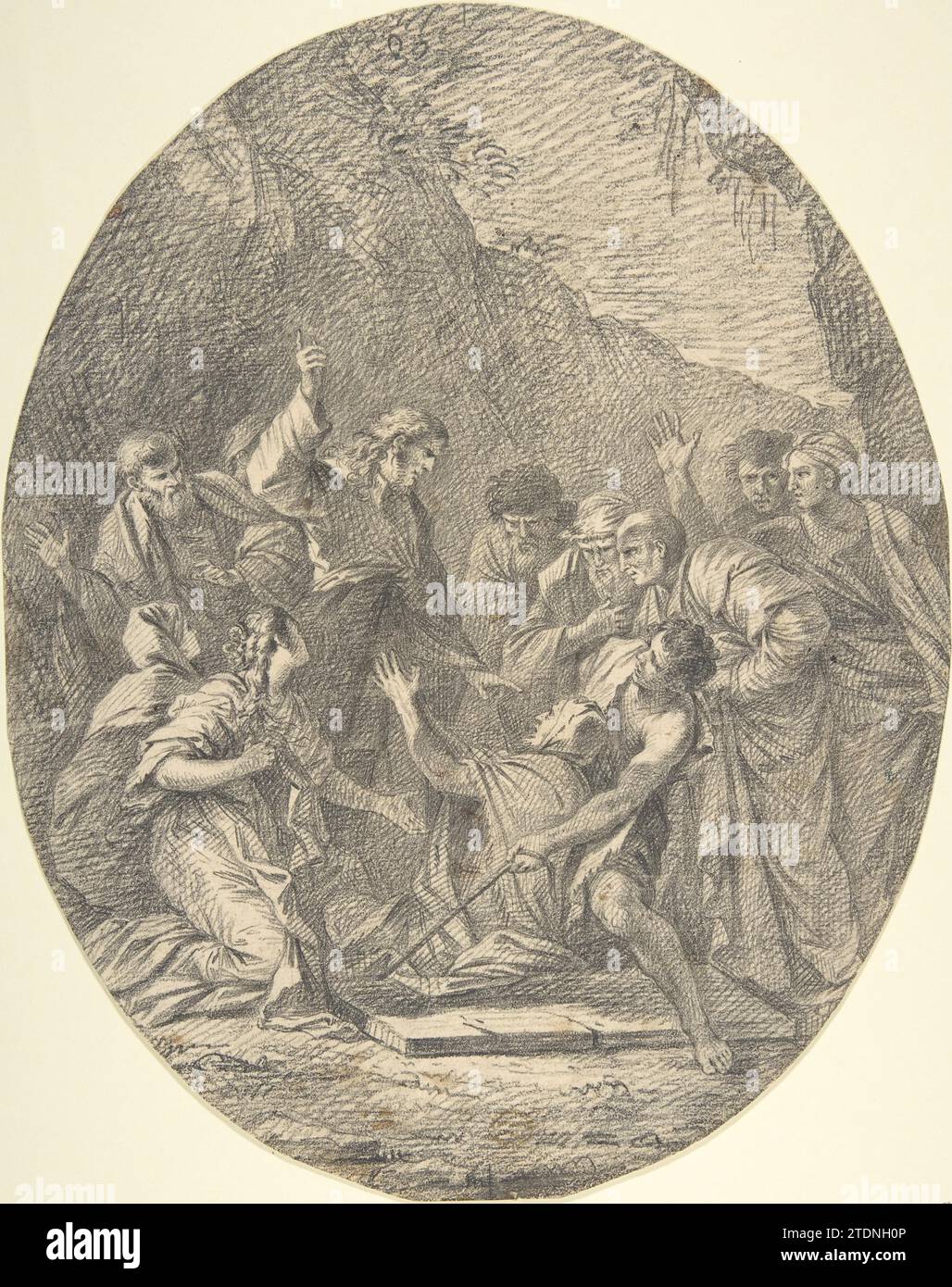 Raising of Lazarus 1887 by Anonymous, German, 19th century Stock Photo ...