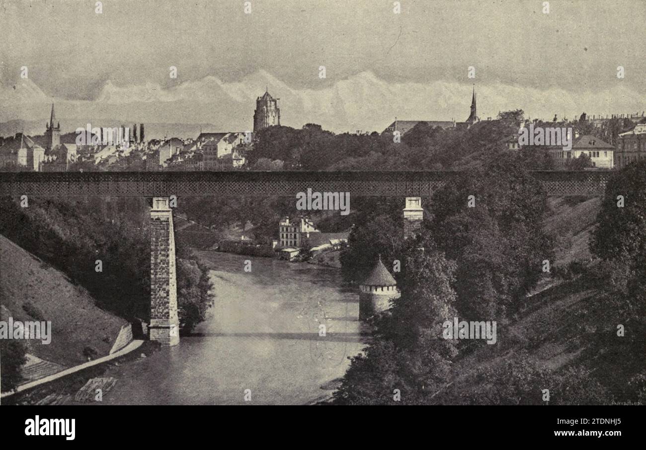 The Alps, from Berne from the book ' The story of our ' by