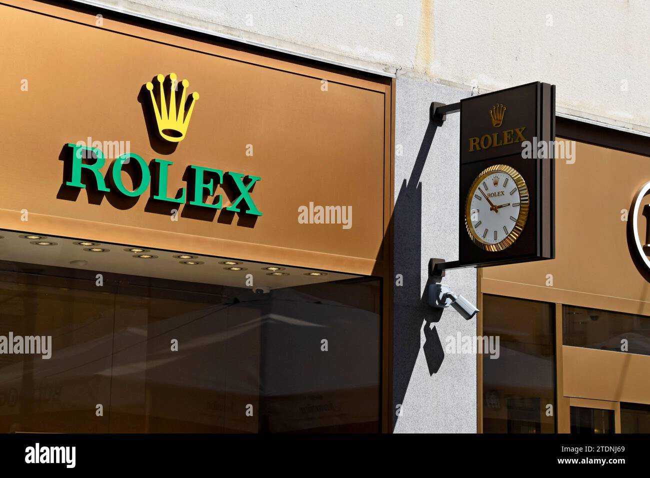 Rolex watch shop in Zagreb, Croatia, May 2023 Stock Photo