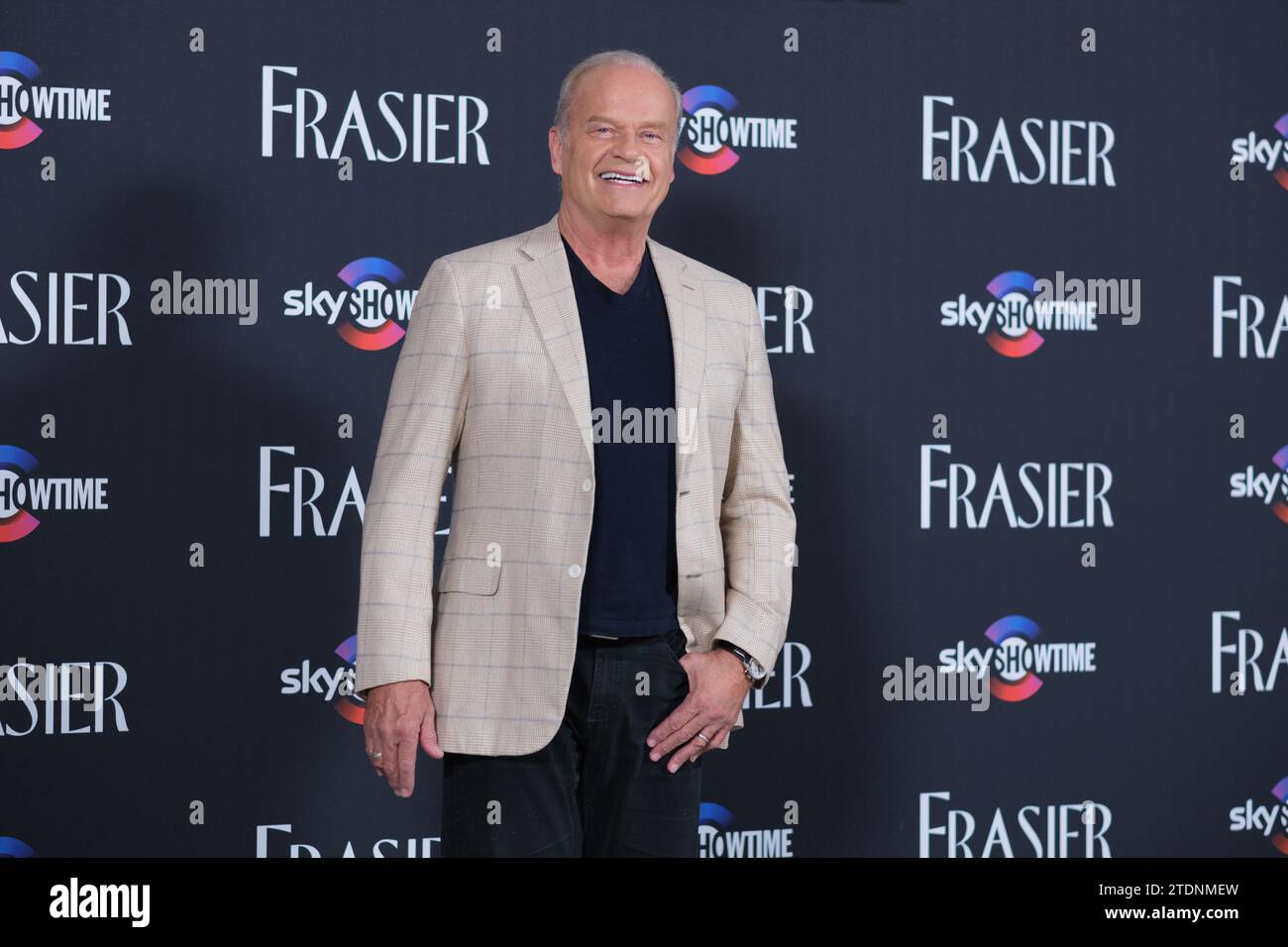 American actor Kelsey Grammer attends to 'Fraiser' photocall at Rosewood Villa Magna Hotel on December 19, 2023 in Madrid, Spain. Stock Photo