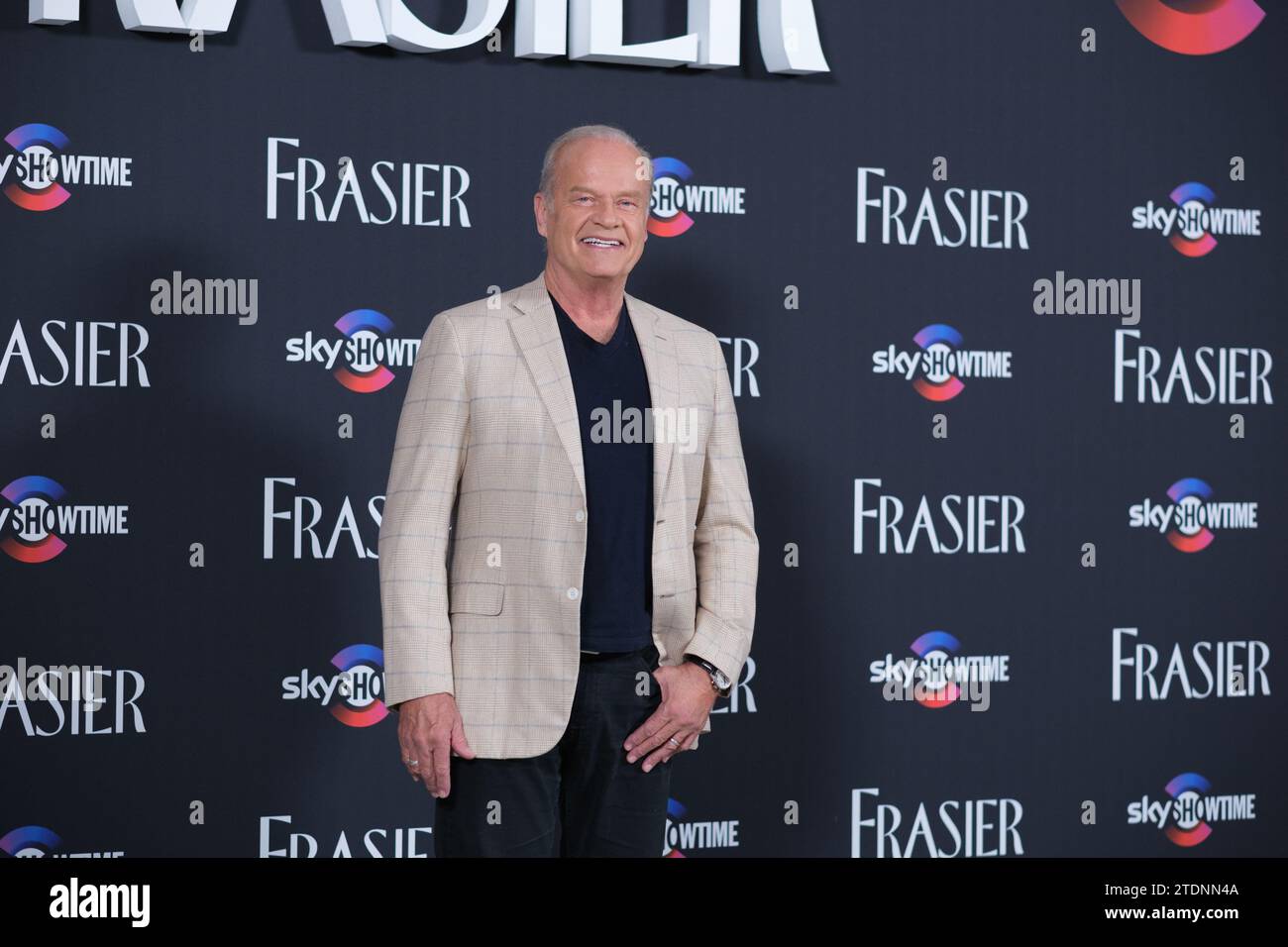 Madrid, Spain. 19th Dec, 2023. American actor Kelsey Grammer attends to 'Fraiser' photocall at Rosewood Villa Magna Hotel on December 19, 2023 in Madrid, Spain. (Photo by Oscar Gonzalez/Sipa USA) (Photo by Oscar Gonzalez/Sipa USA) Credit: Sipa USA/Alamy Live News Stock Photo