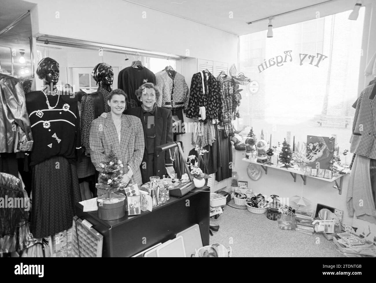 Mother and daughter secondhand clothing store Try Again, Haarlem, The Netherlands, 12111992