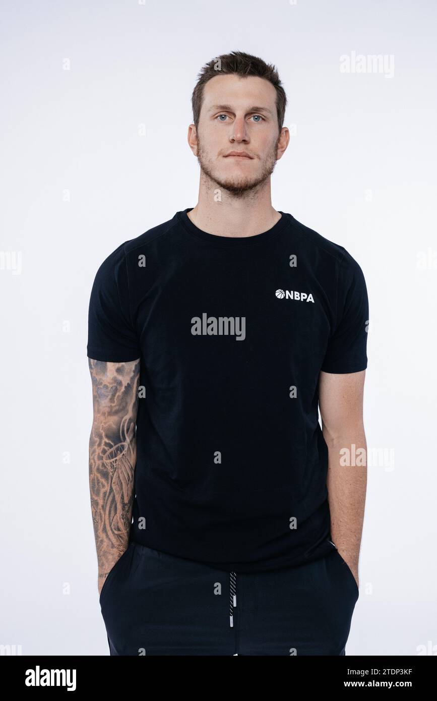 Garrison Mathews poses for a portrait on October 2, 2023 in Atlanta ...