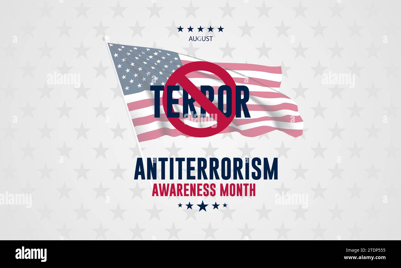 Antiterrorism Awareness Month Background Vector Illustration 2TDP555 