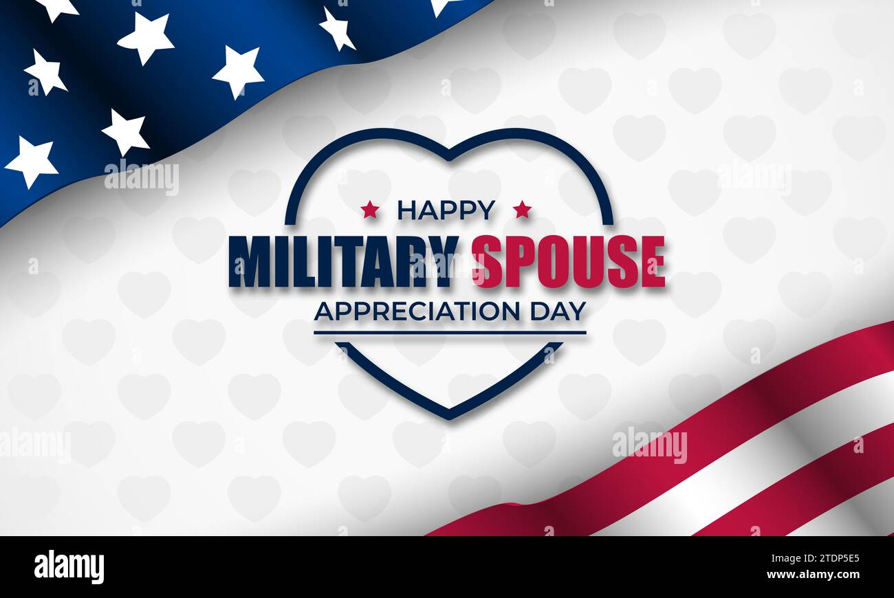 Military Spouse Appreciation Day Background Vector Illustration Stock ...