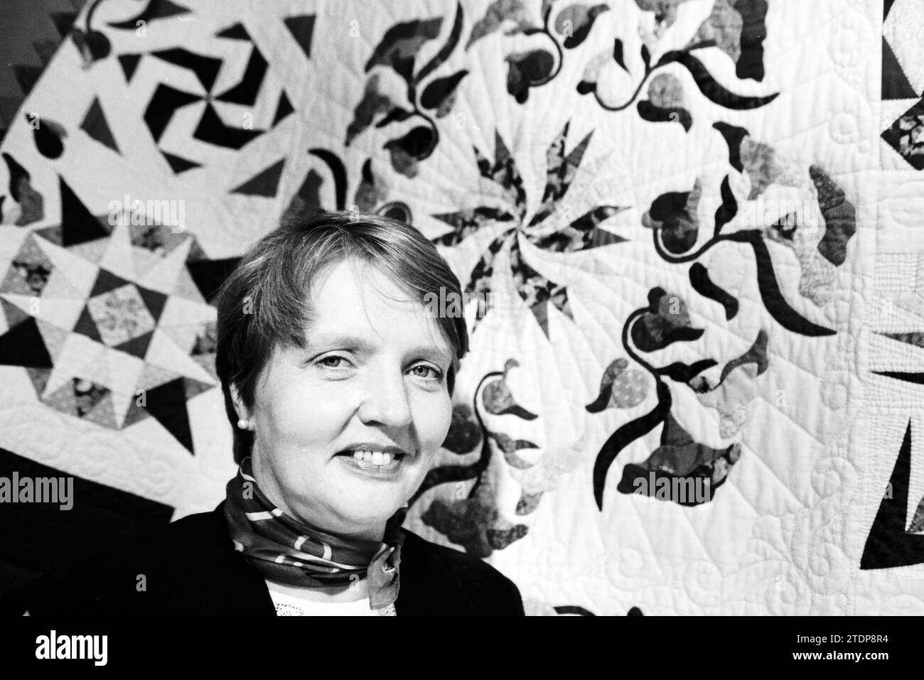 Mrs Veltkamp, quilts, Haarlem, The Netherlands, 28-09-1997, Whizgle News from the Past, Tailored for the Future. Explore historical narratives, Dutch The Netherlands agency image with a modern perspective, bridging the gap between yesterday's events and tomorrow's insights. A timeless journey shaping the stories that shape our future Stock Photo