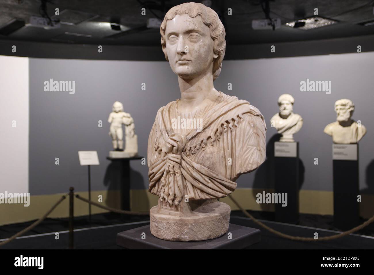 Portrait bust of Faustina Minor in the Archaeological Museum Skopje ...