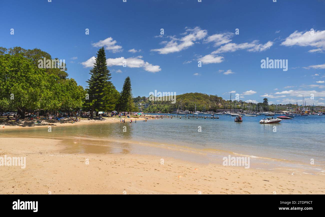 Clontarf beach on Middle Harbour in Sydney NSW Australia Stock Photo
