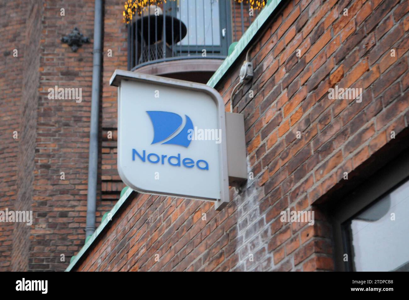 Copenhagen, Denmark /19December 2023/Nordea bank branch in danish capital on amager island. Photo.Francis Joseph Dean/Dean Pictures Stock Photo