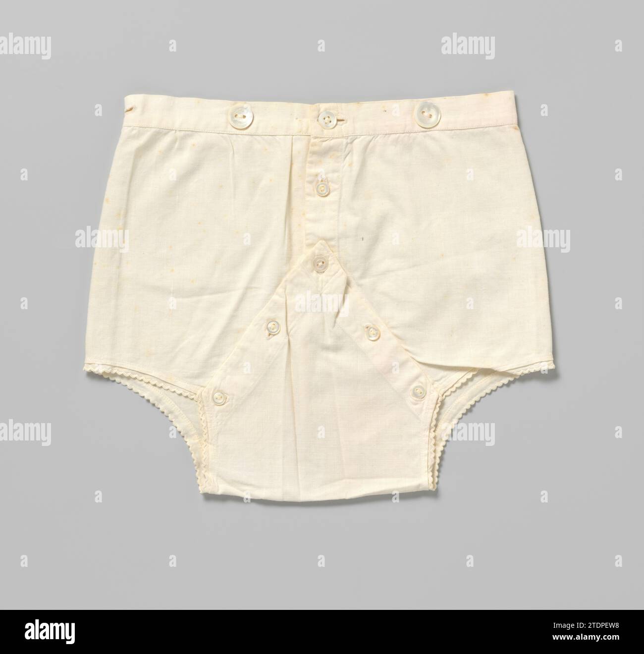 chirdern underwear girl panty, vintage print, cotton Color White