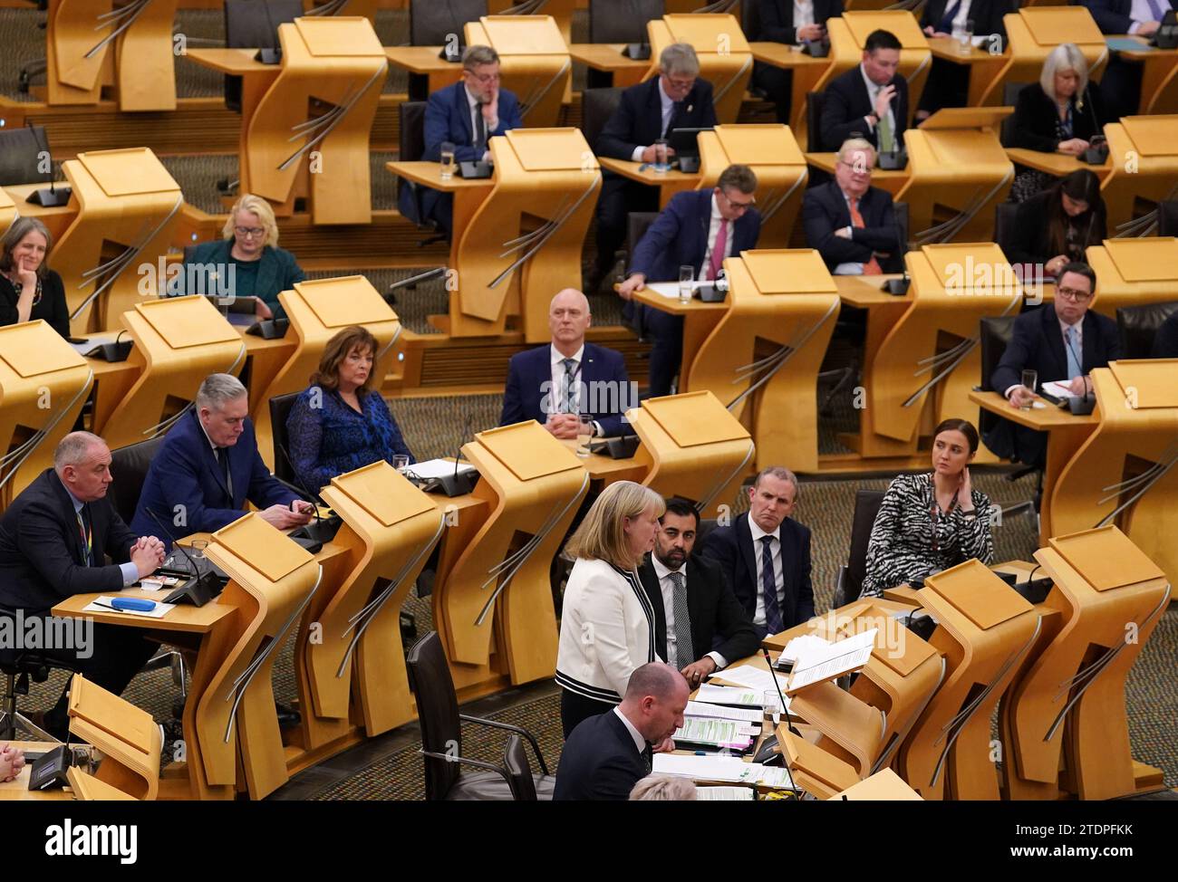 Deputy First Minister Shona Robison as she outlines the draft budget