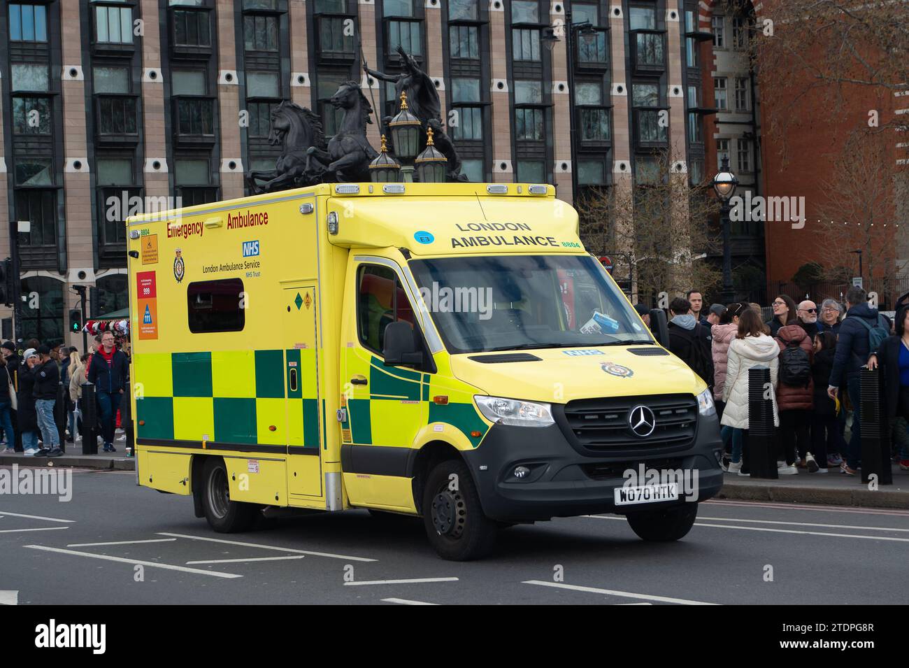 London UK 11th April 2023 A London Ambulance Service Emergency 