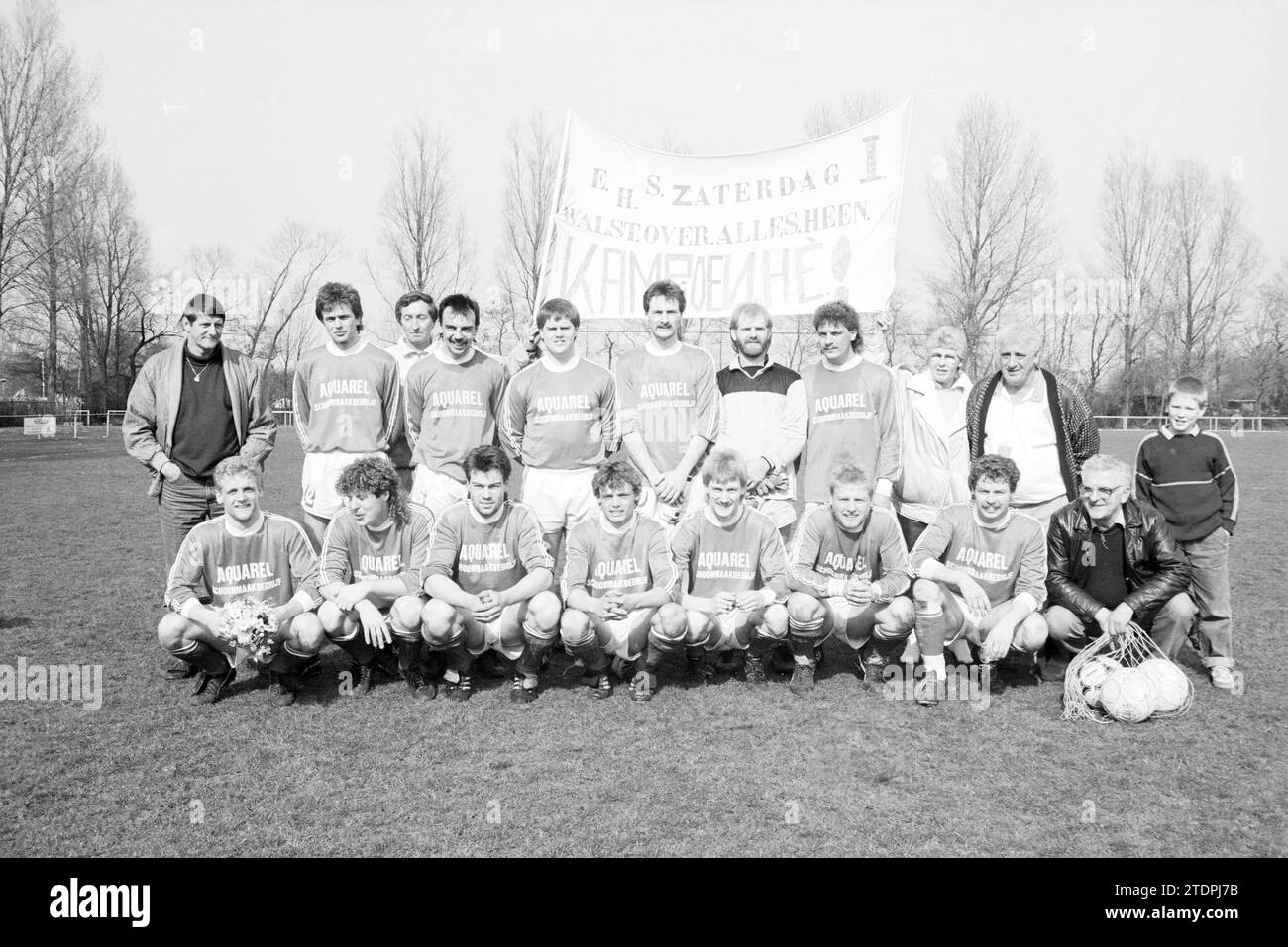 Champion team EHS, Football EHS, 01-04-1988, Whizgle News from the Past, Tailored for the Future. Explore historical narratives, Dutch The Netherlands agency image with a modern perspective, bridging the gap between yesterday's events and tomorrow's insights. A timeless journey shaping the stories that shape our future Stock Photo