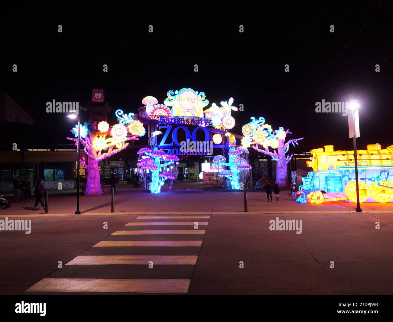 Kansas City, Missouri December 14, 2023 Glowild Christmas Lights at