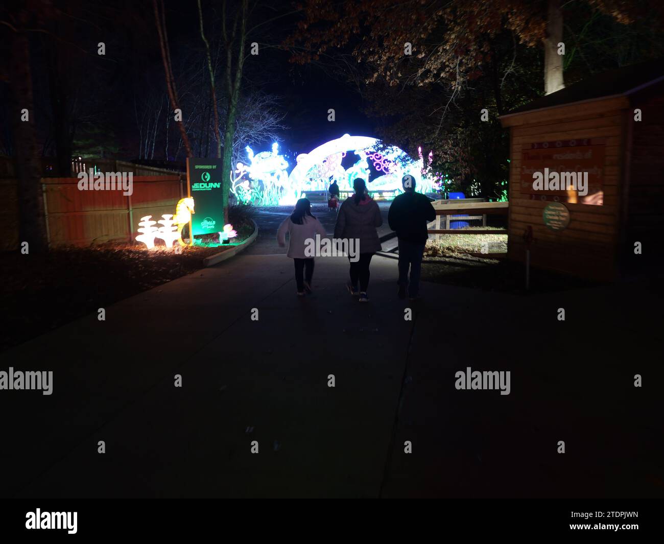 Kansas City, Missouri December 14, 2023 Glowild Christmas Lights at