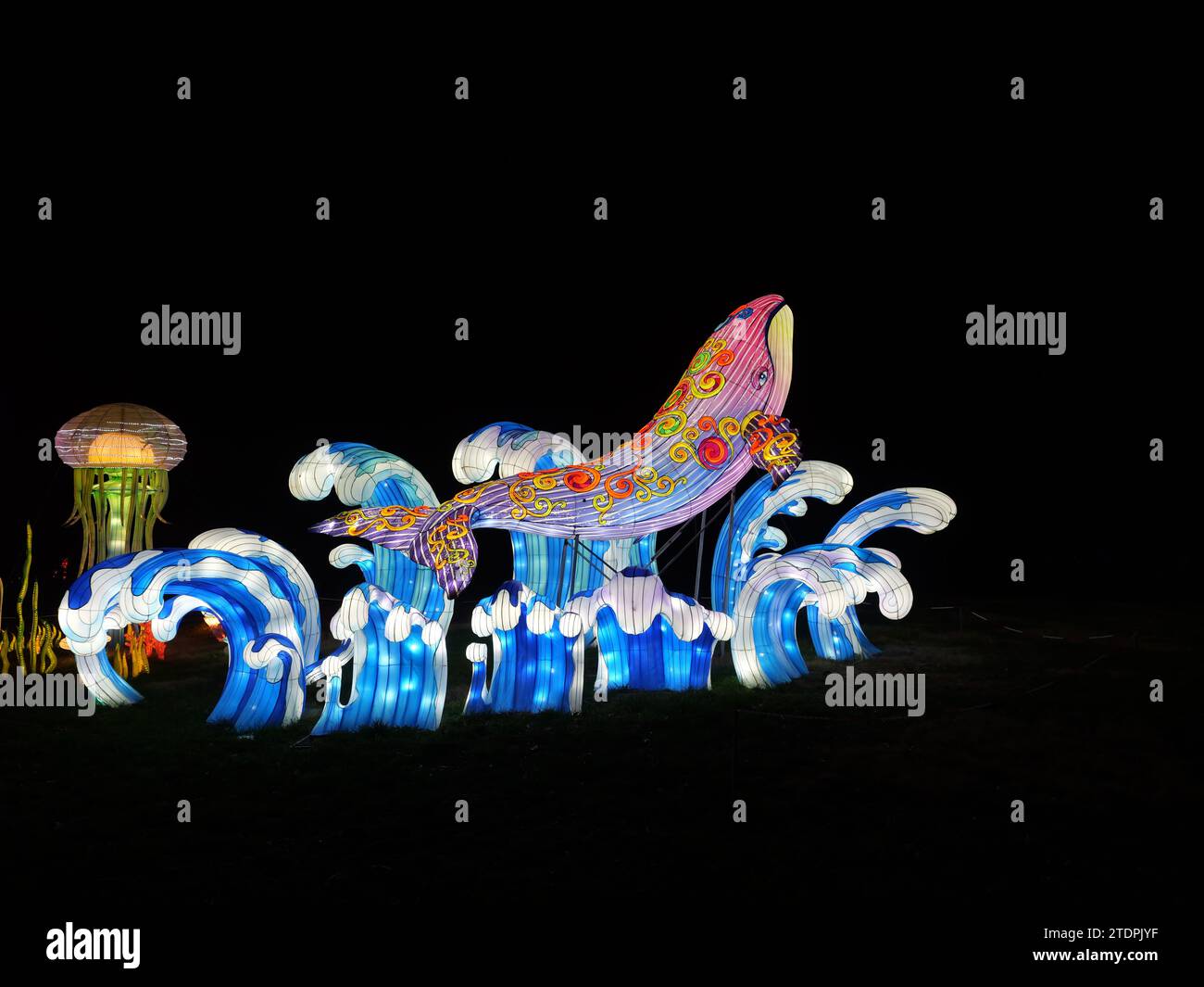 Kansas City, Missouri December 14, 2023 Glowild Christmas Lights at