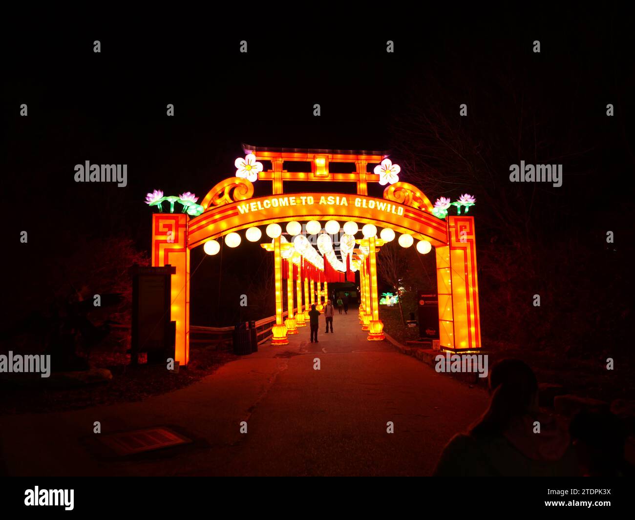 Kansas City, Missouri December 14, 2023 Glowild Christmas Lights at