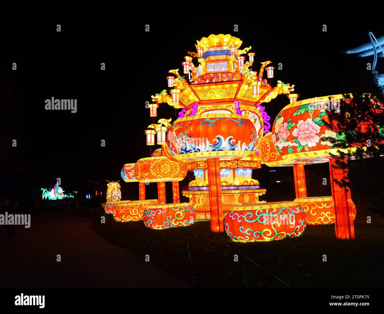 Kansas City, Missouri December 14, 2023 Glowild Christmas Lights at
