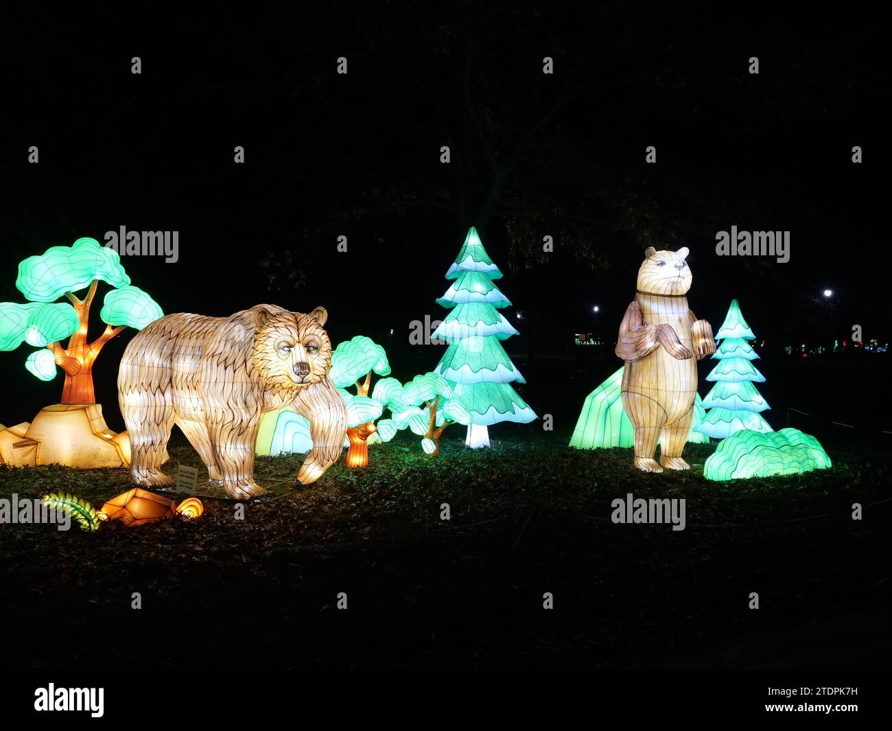 Kansas City, Missouri December 14, 2023 Glowild Christmas Lights at