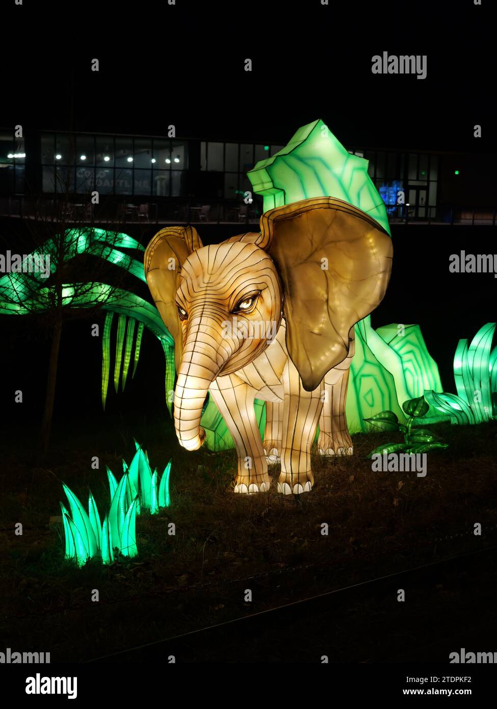 Kansas City, Missouri December 14, 2023 Glowild Christmas Lights at