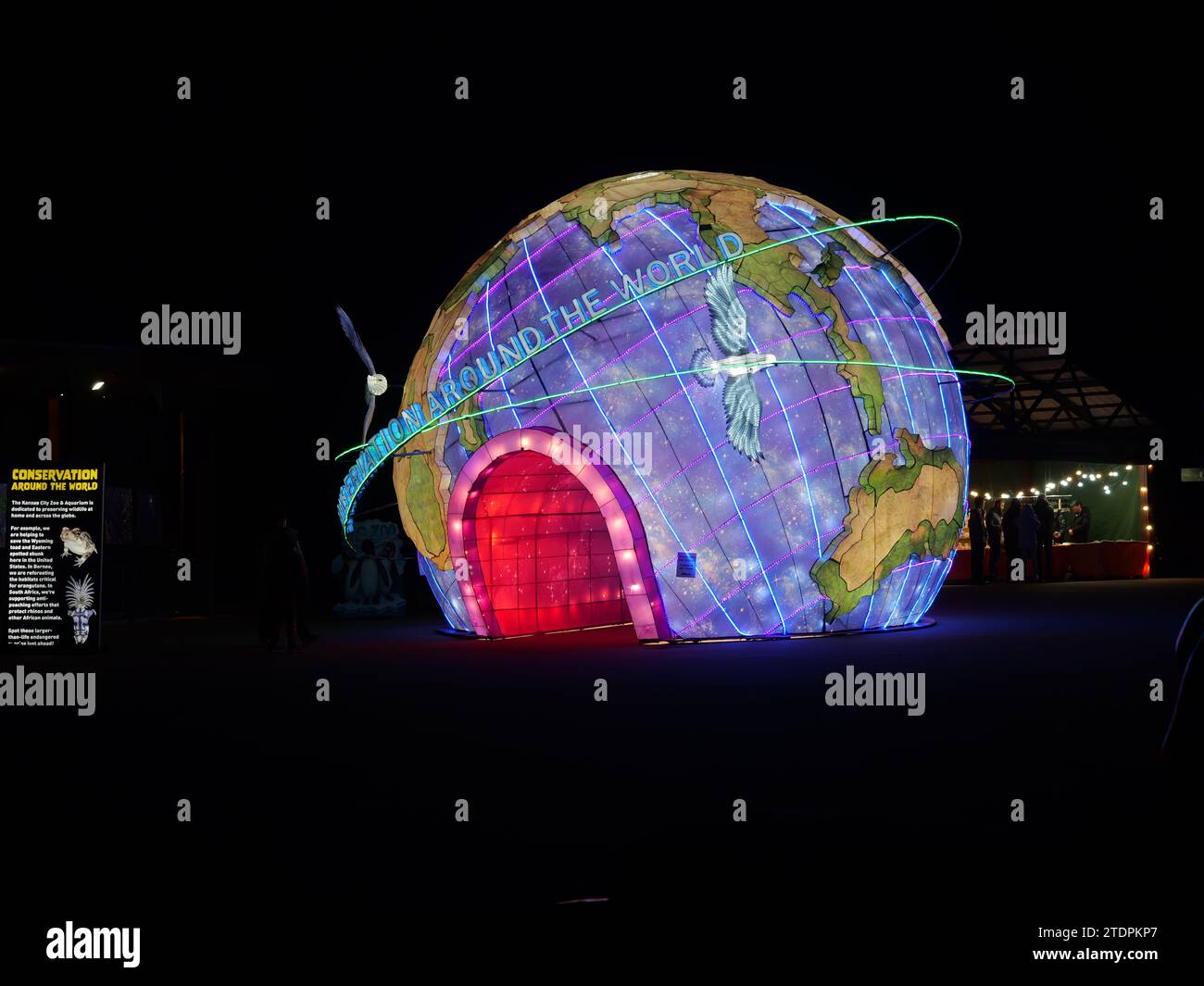 Kansas City, Missouri December 14, 2023 Glowild Christmas Lights at