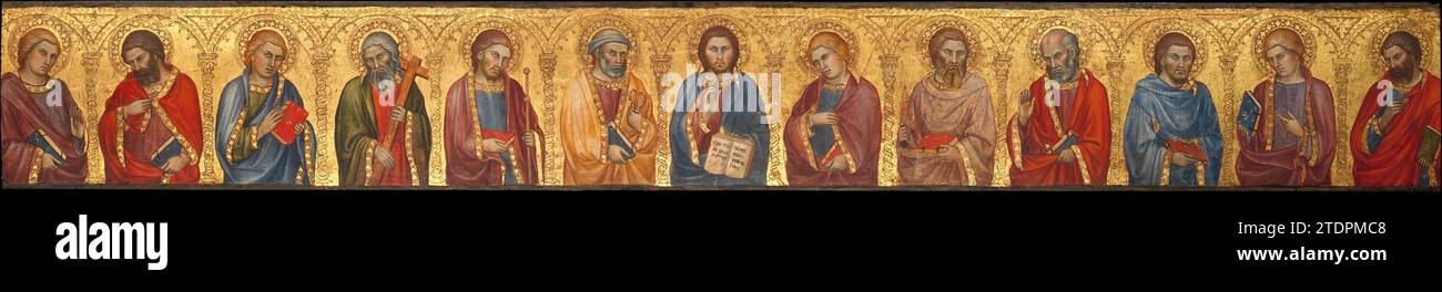 Christ and the Twelve Apostles 1991 by Taddeo di Bartolo Stock Photo