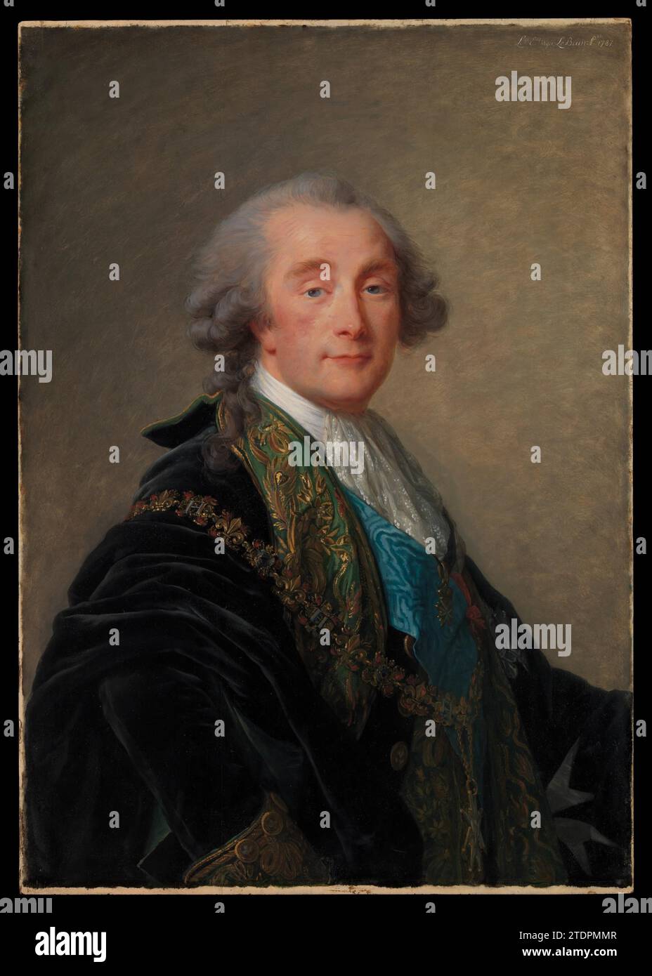 Alexandre Charles Emmanuel de Crussol-Florensac (17431815) 1949 by Elisabeth Louise Vigee Le Brun Stock Photo