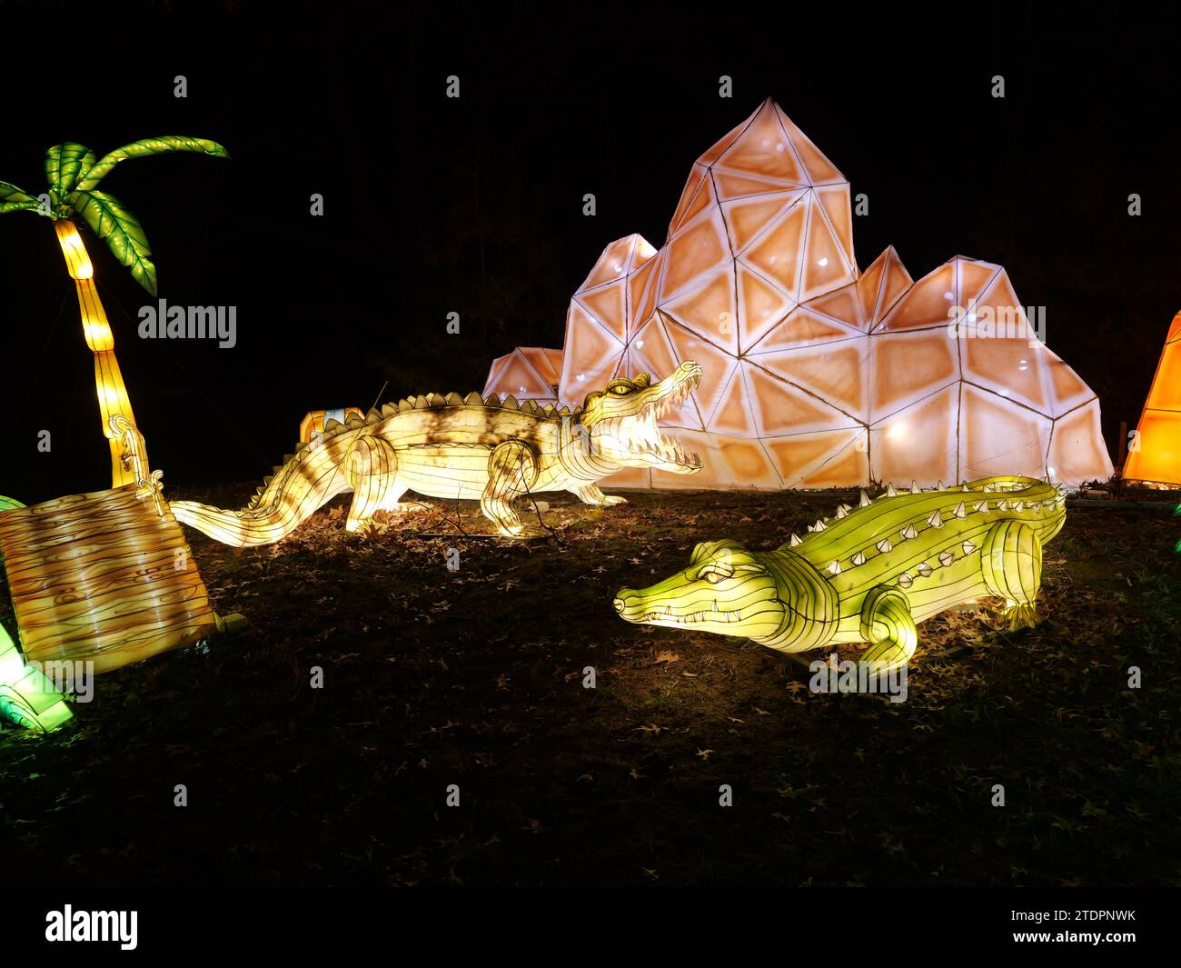 Kansas City, Missouri December 14, 2023 Glowild Christmas Lights at