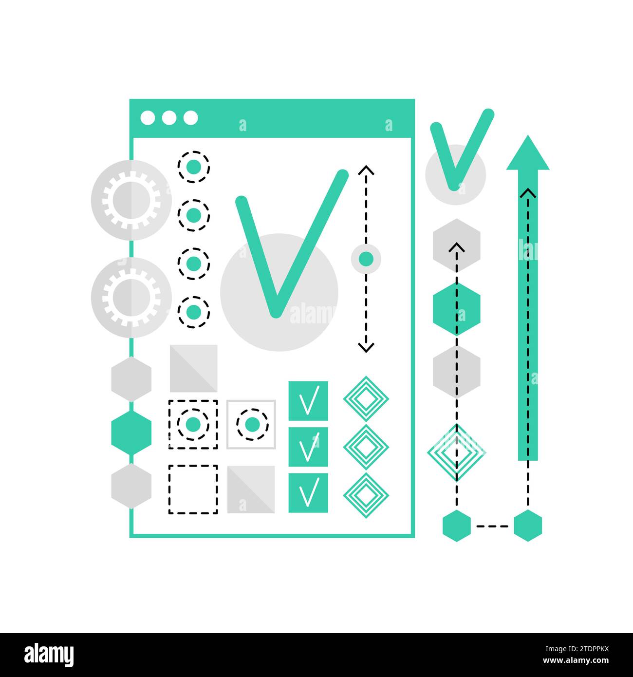 Web hosting domain. Network domain, internet access support graphic icon illustration Stock Vector