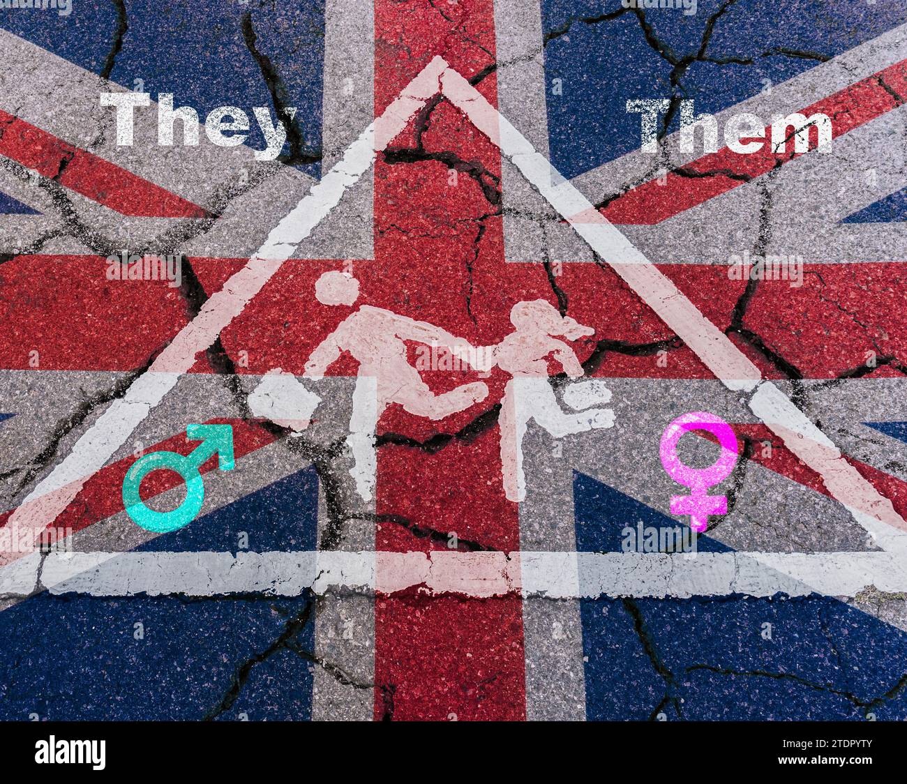 Social transitioning, gender, schools guidance, pupils...UK concept Stock Photo