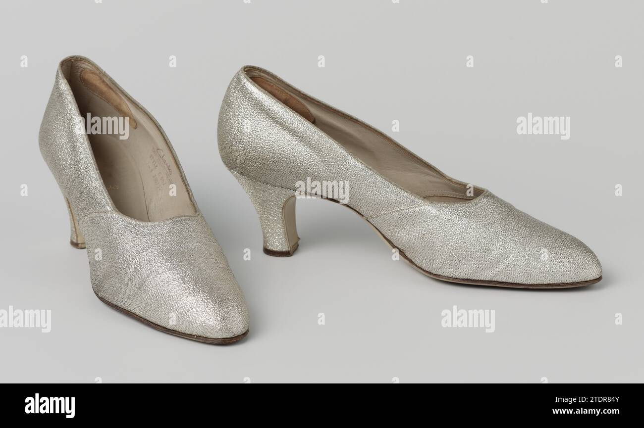 Clarks silver heels cheap